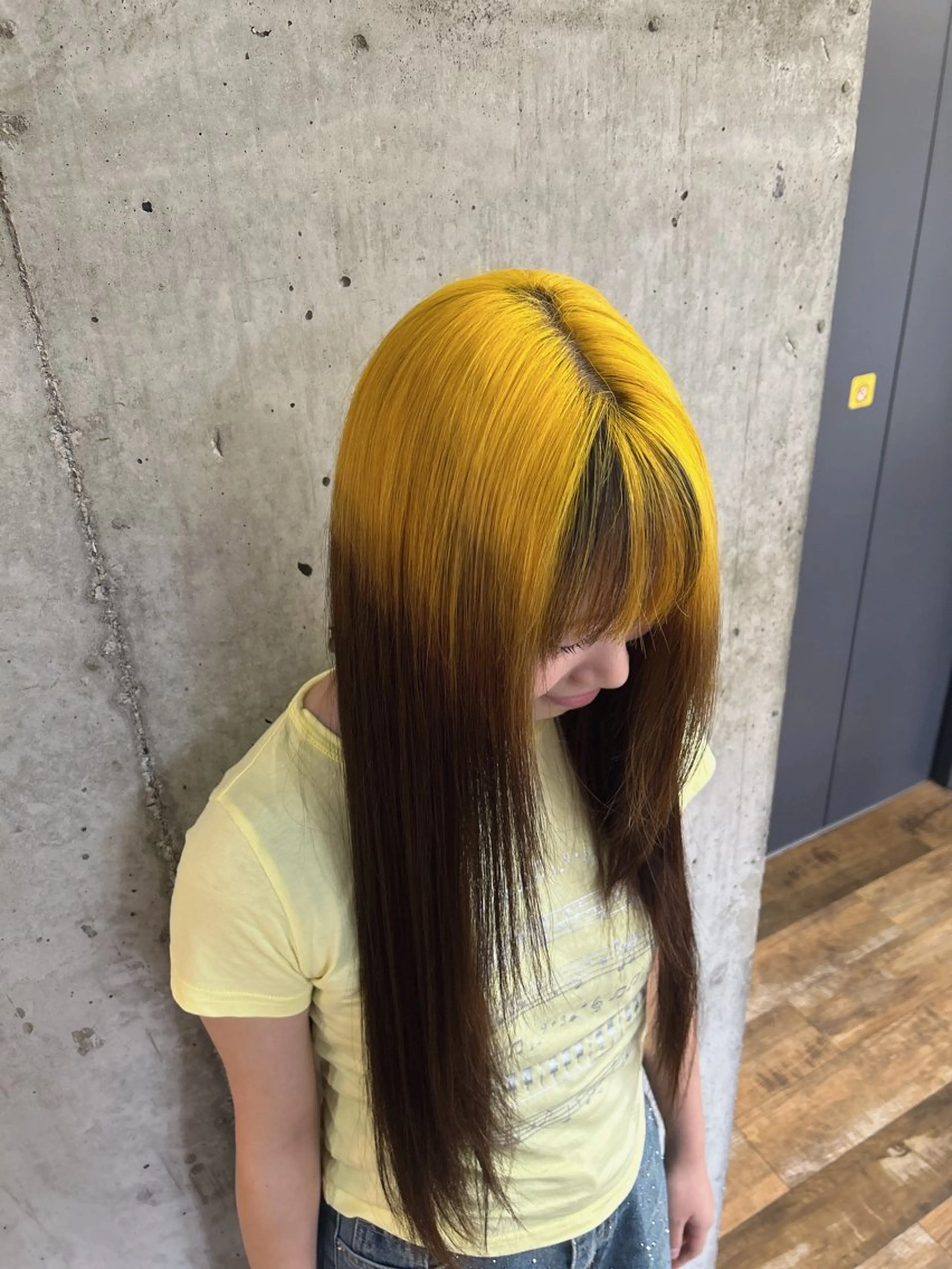 ロング カラー ヘアカラー トリートメント 🎨デザイン🥇 美髪・艶髪 日暮千敬のヘアスタイル