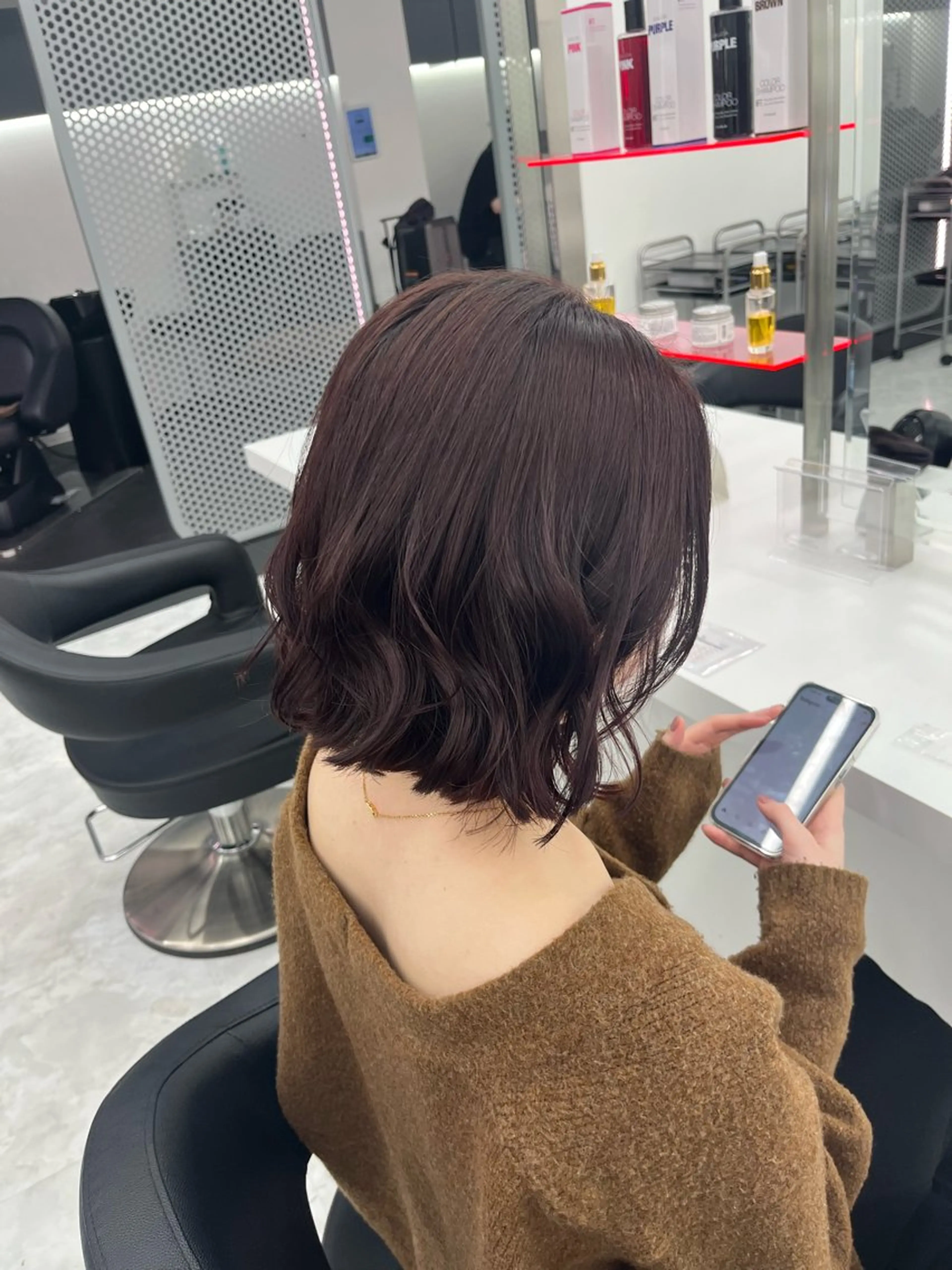 ミディアム カラー レッドカラー ヘアカラー トリートメント 💖トレンド春夏 カラー💖FUTAのヘアスタイル