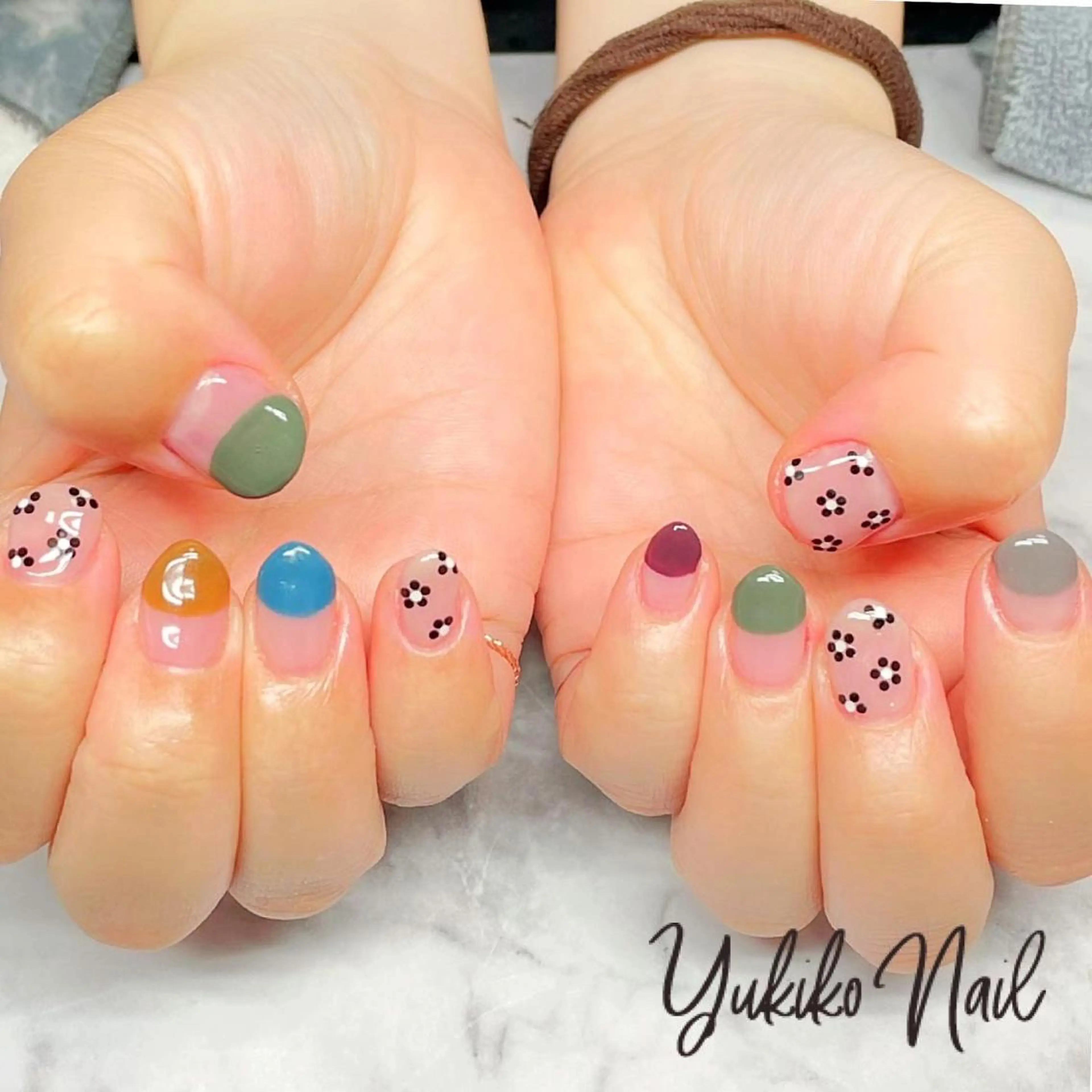 ネイル アートネイル フレンチネイル 持ち込み ユキコ ネイルのネイルデザイン