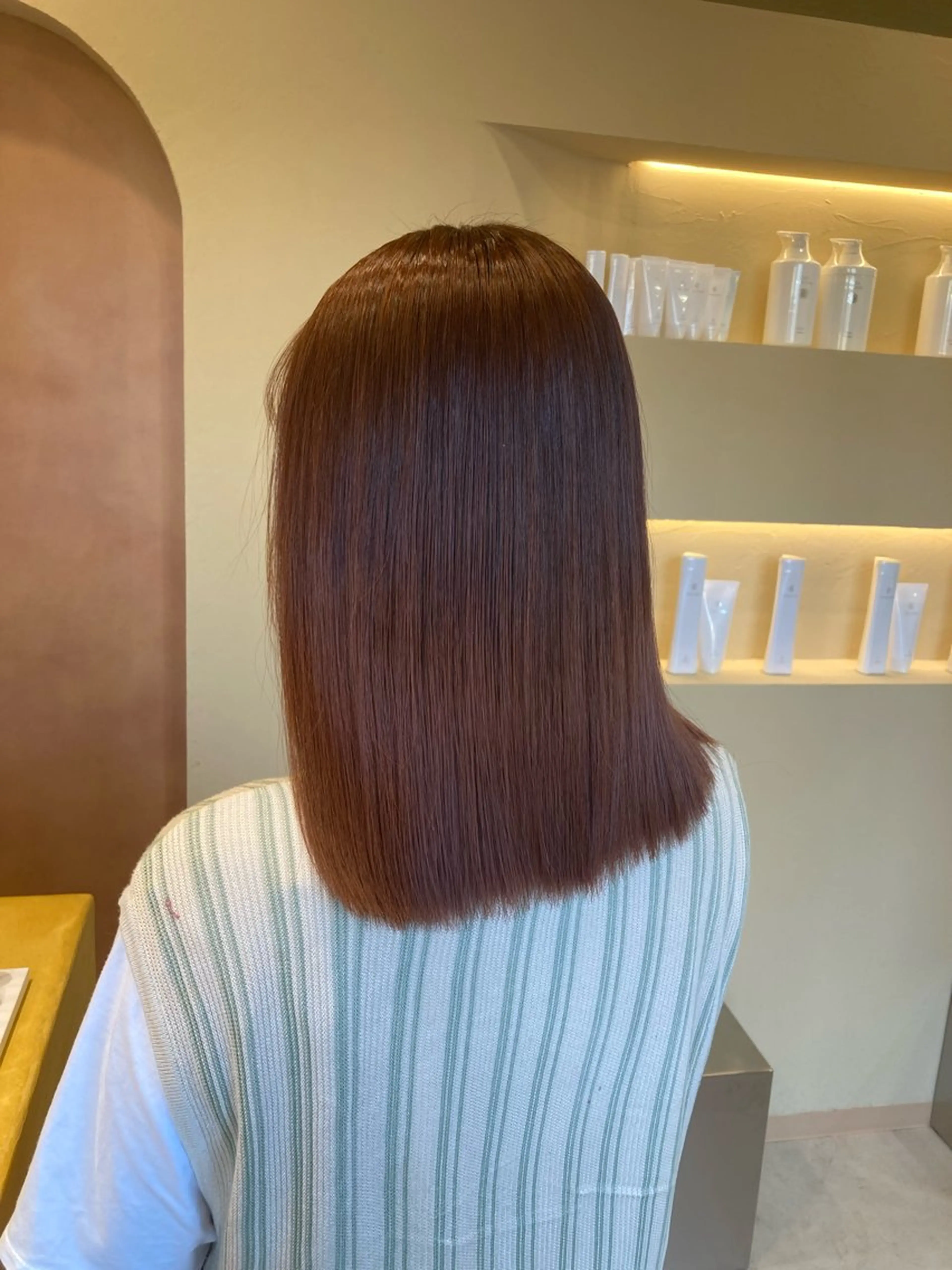 ミディアム ヘアカラー 北村 隼規のヘアスタイル