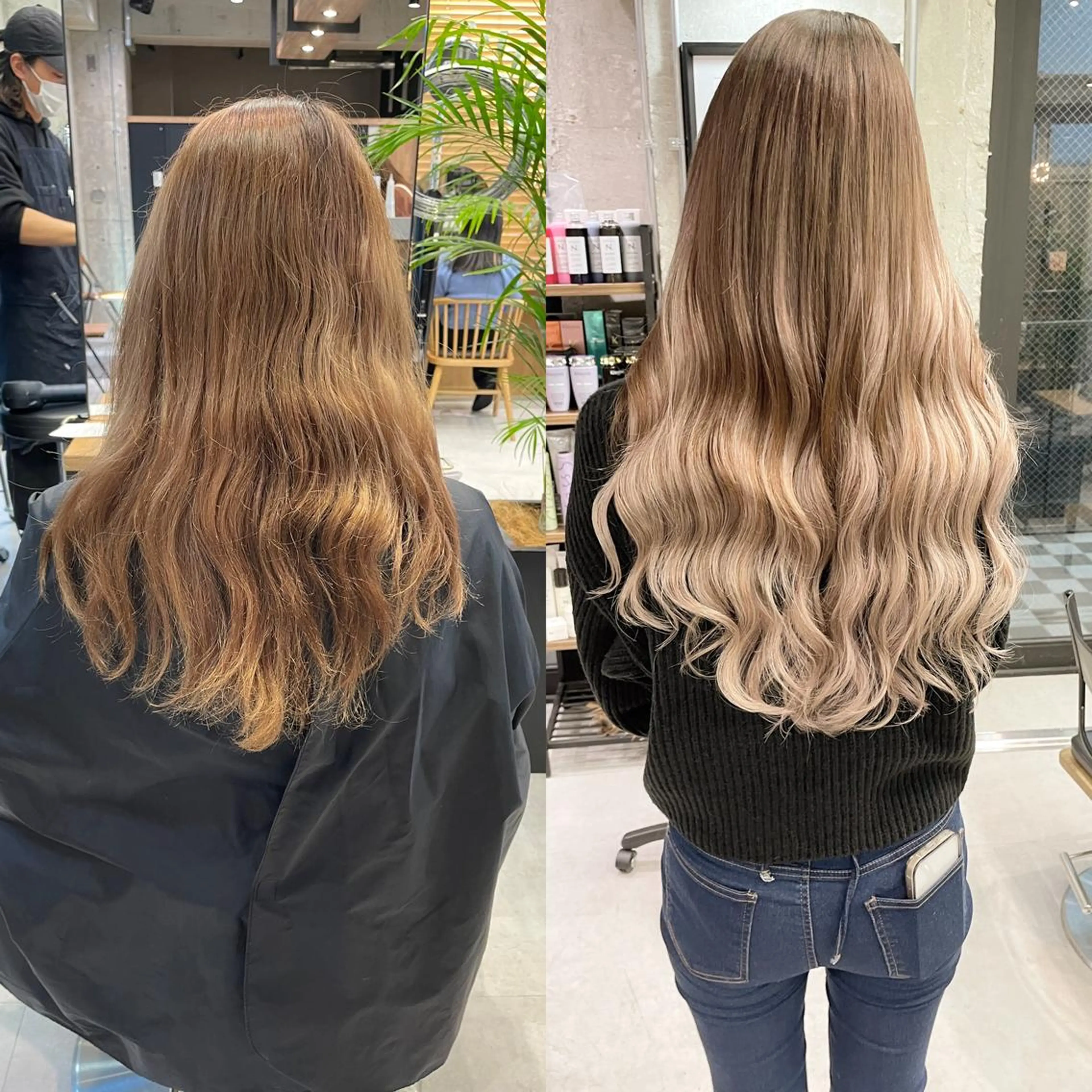 ロング カラー ヘアアレンジ エクステ TATSUYA アートディレクターのヘアスタイル