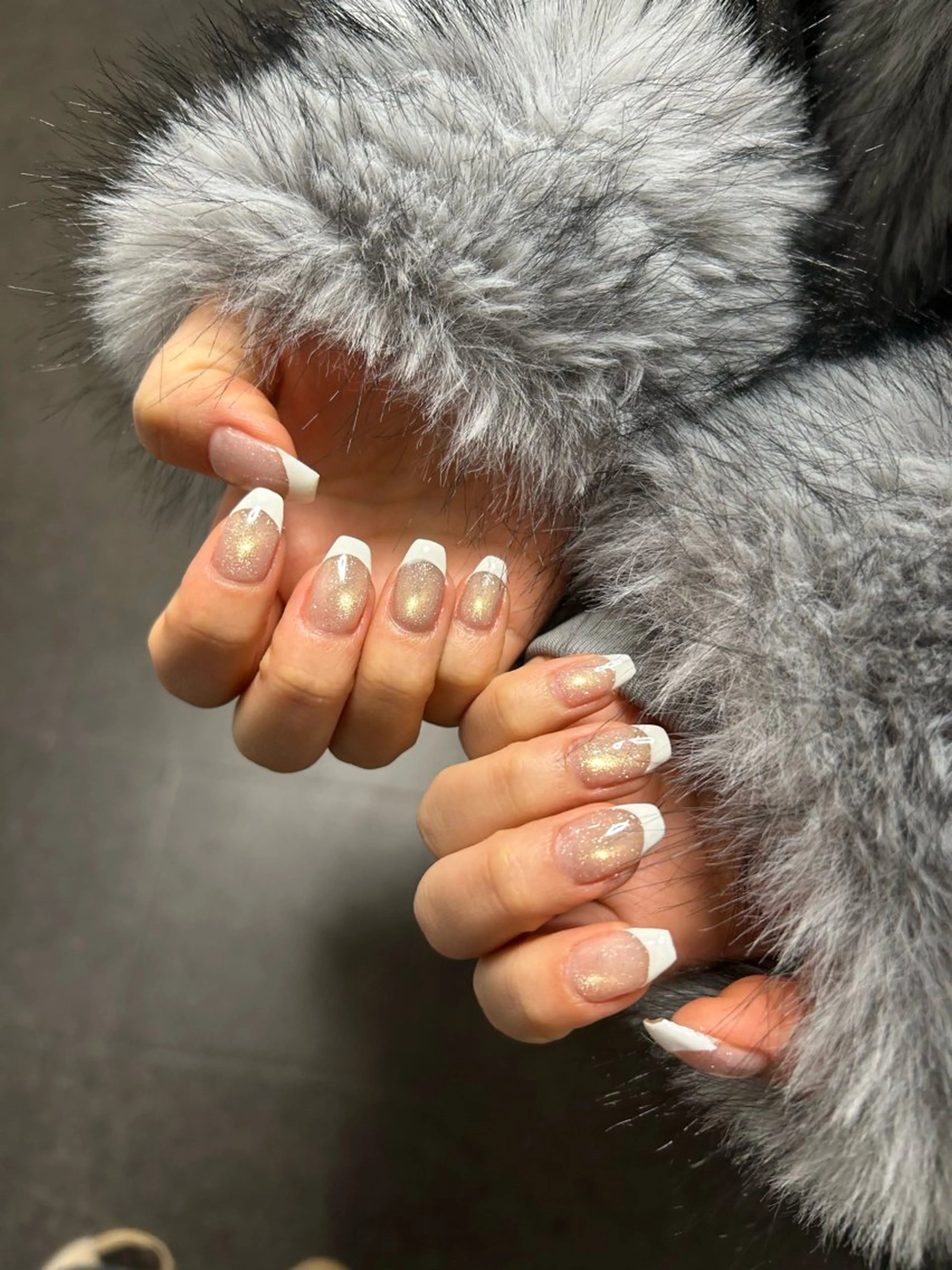 ネイル フレンチネイル マグネットネイル れでぃん nail❤︎のネイルデザイン