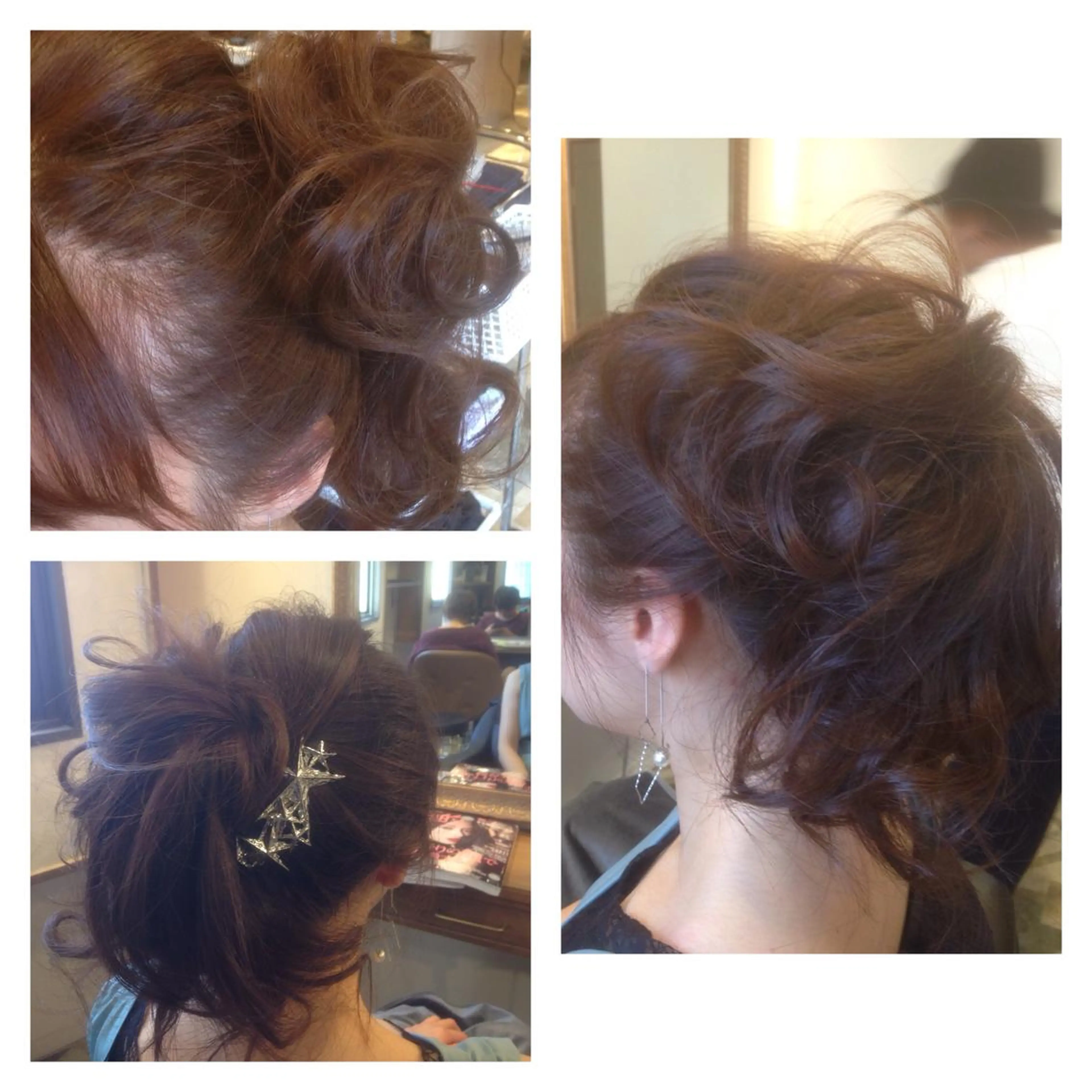 ロング ヘアアレンジ ポニーテール 【体験】韓国 メイク&ヘア天神のヘアスタイル