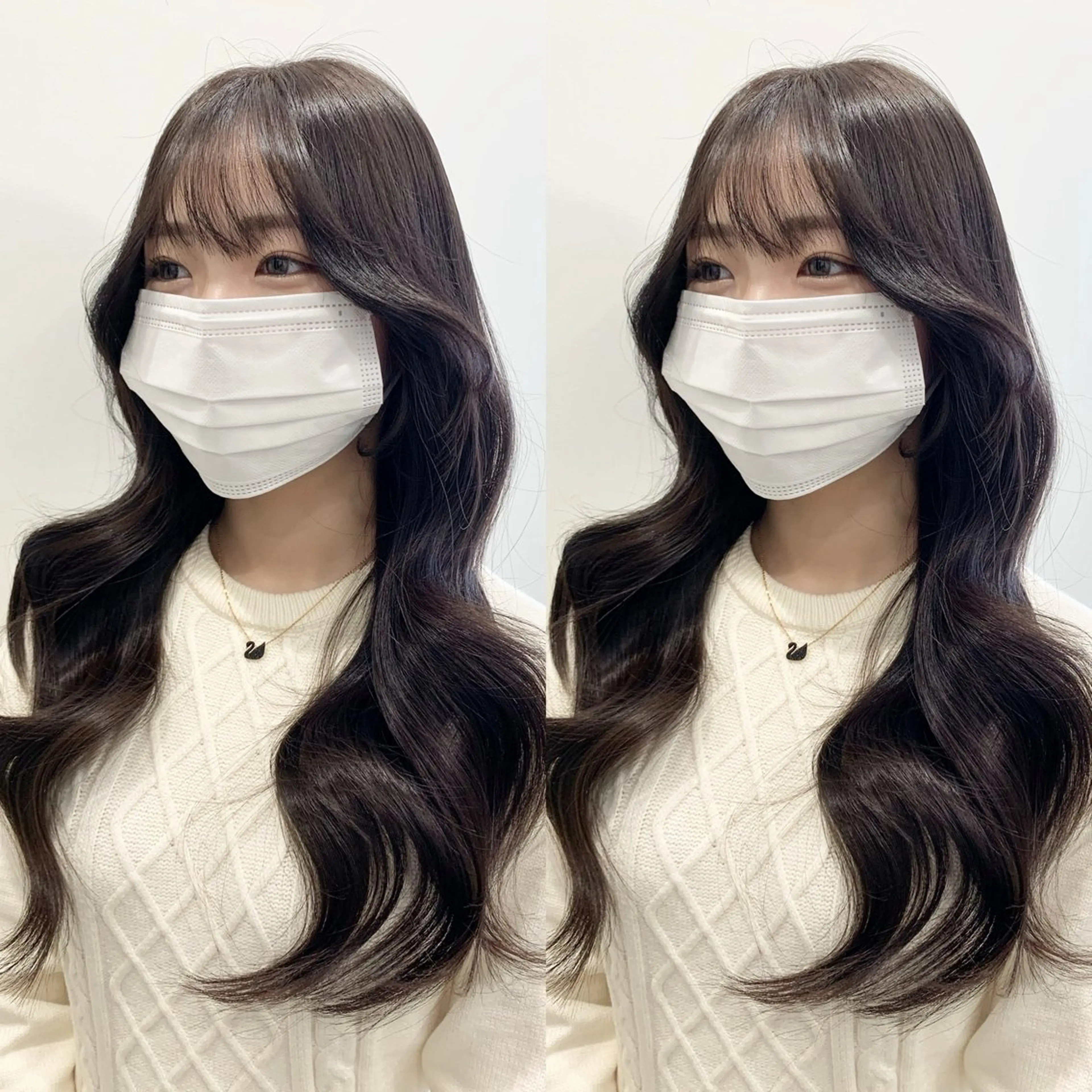 ロング 全席個室美容室 縮毛矯正/レイヤーのヘアスタイル