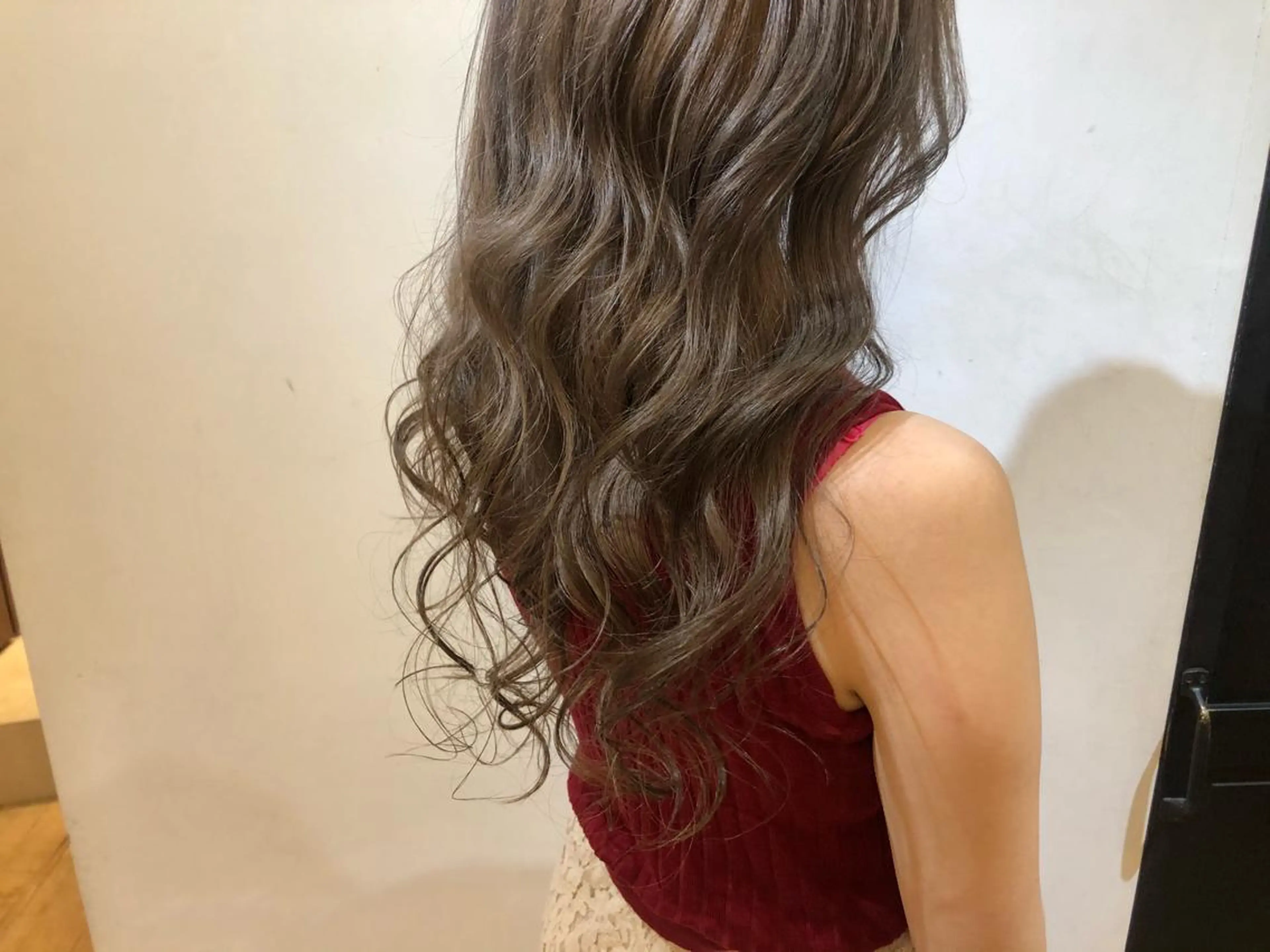 セミロング カラー パーマ ヘアアレンジ グレージュ カット ヘアカラー トリートメント 顔周りcut・ご相談 ＝新宿しずく🇰🇷のヘアスタイル