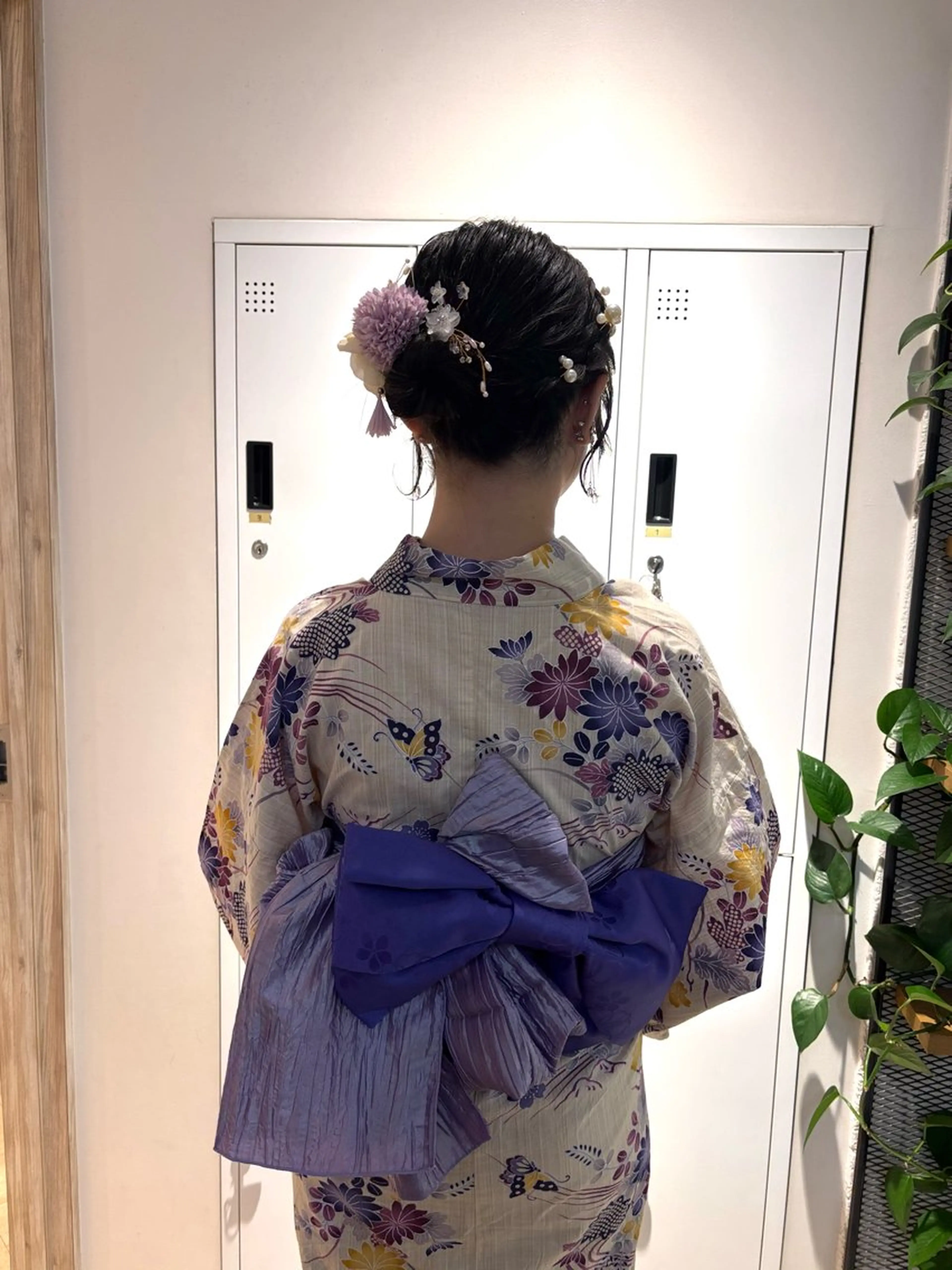 【 平日限定 】 浴衣着付け➕ヘアメ、ヘアアレンジ👘❤️の写真