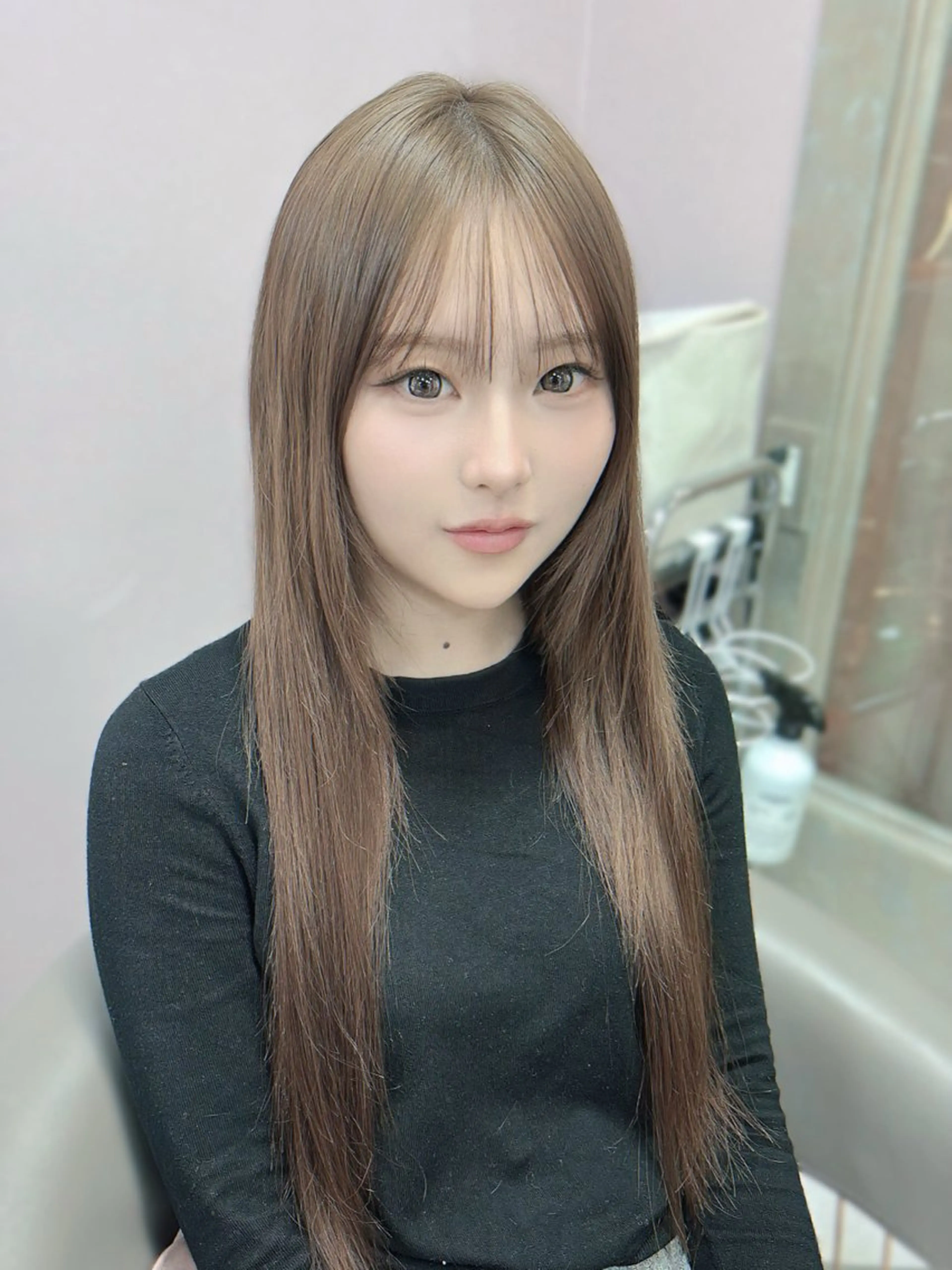 ロング 心斎橋/プルエクステ ハイトーン/カットのヘアスタイル