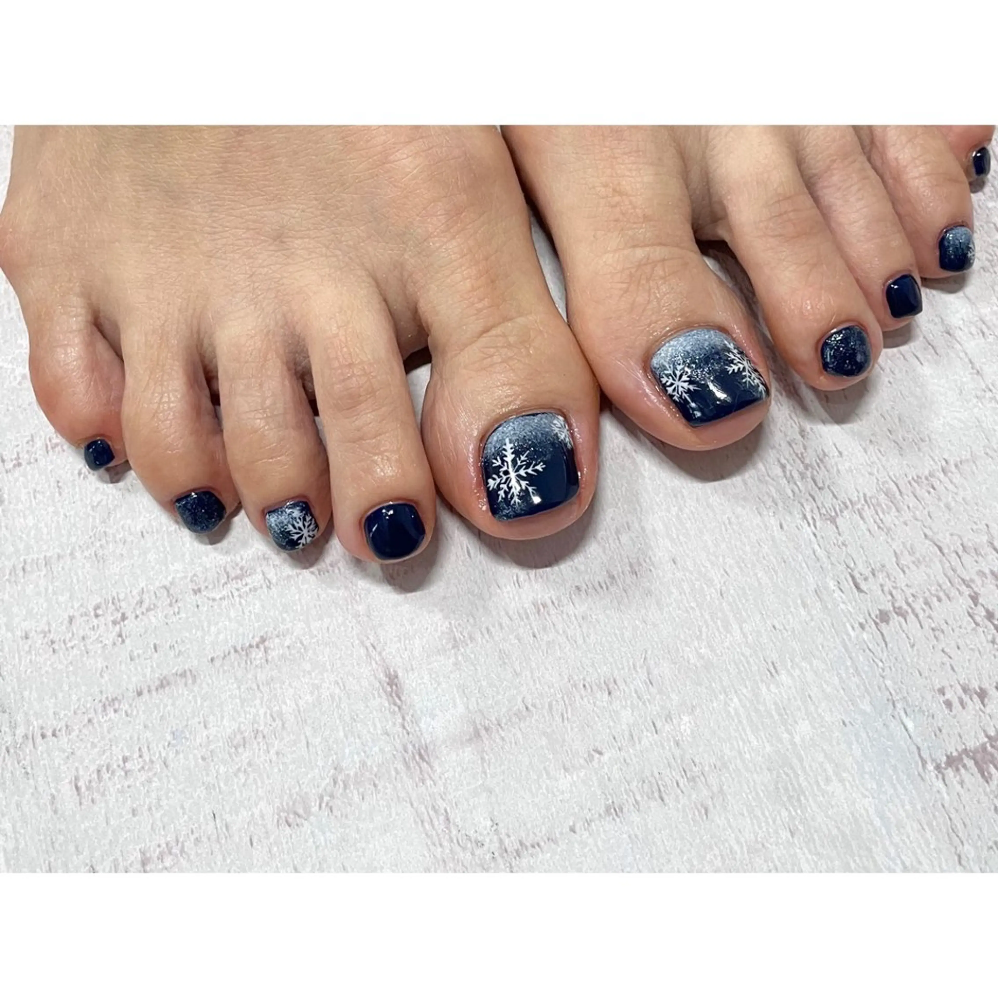 ネイル フットネイル 𖡼 yumenoのネイルデザイン