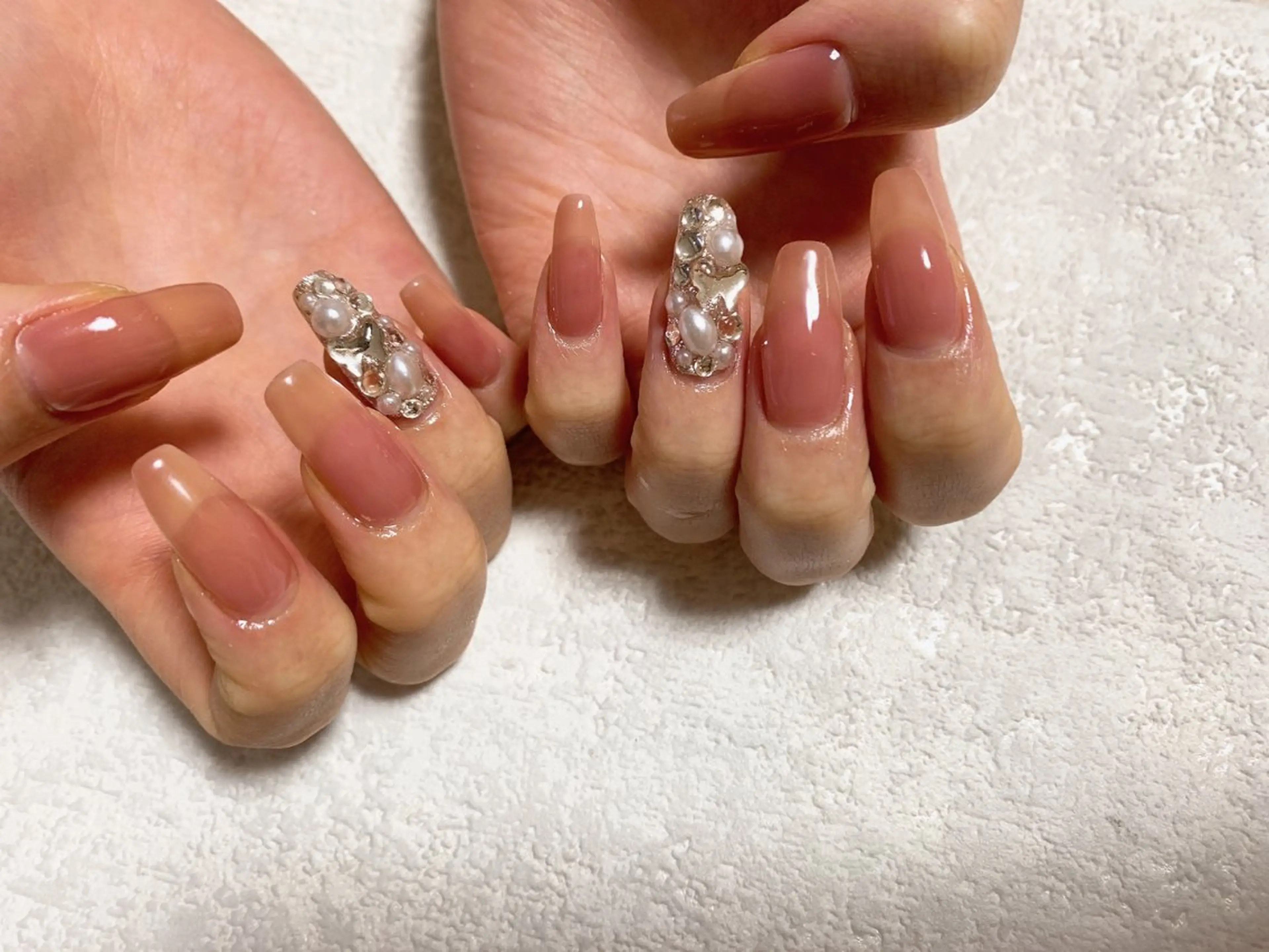 ネイル ジェルネイル キラキラネイル 韓国ネイル メンズネイル パラジェル kiki nail たまプラーザのネイルデザイン