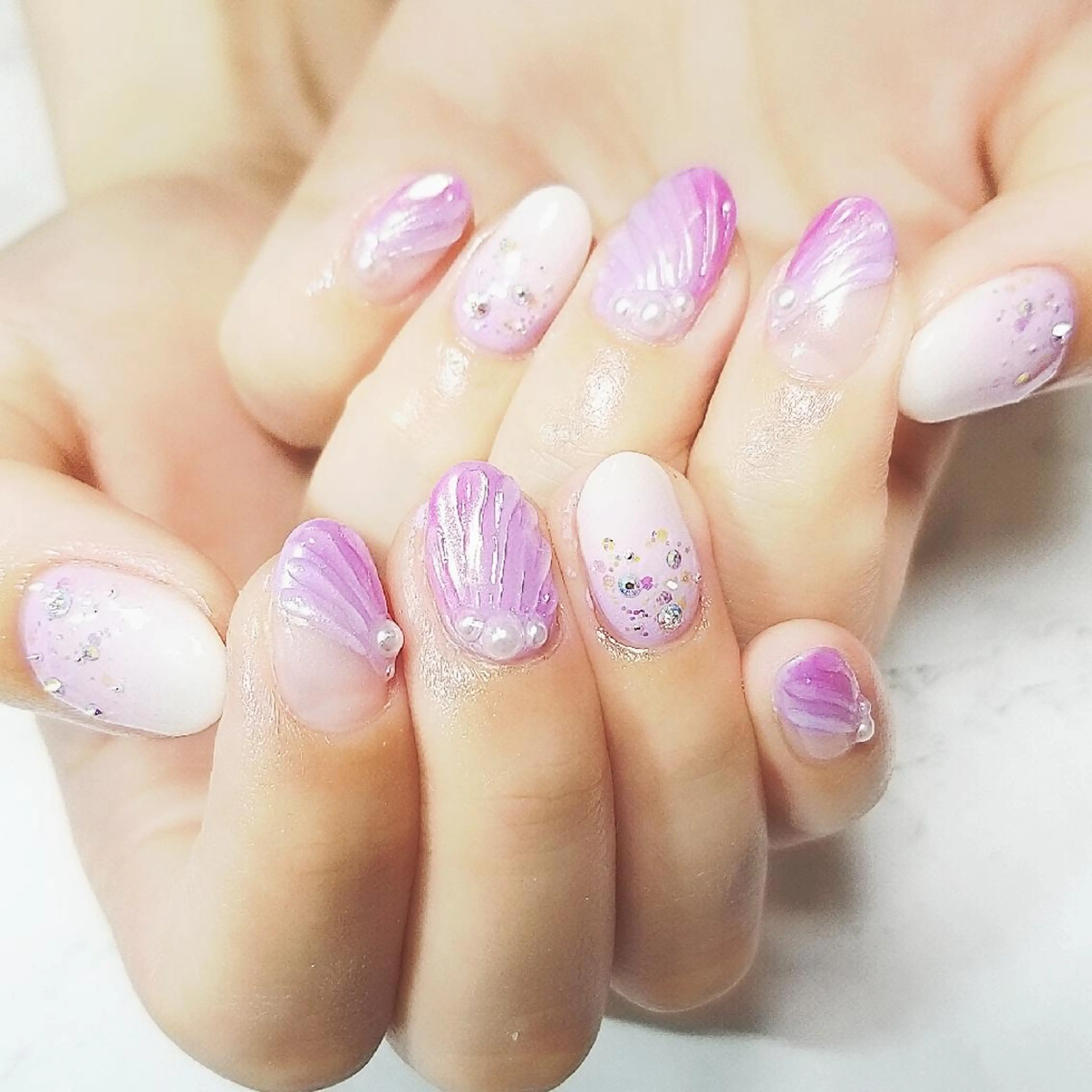 ネイル 持ち込み ハンドネイル 博多ネイル ｍｉｍｉのネイルデザイン