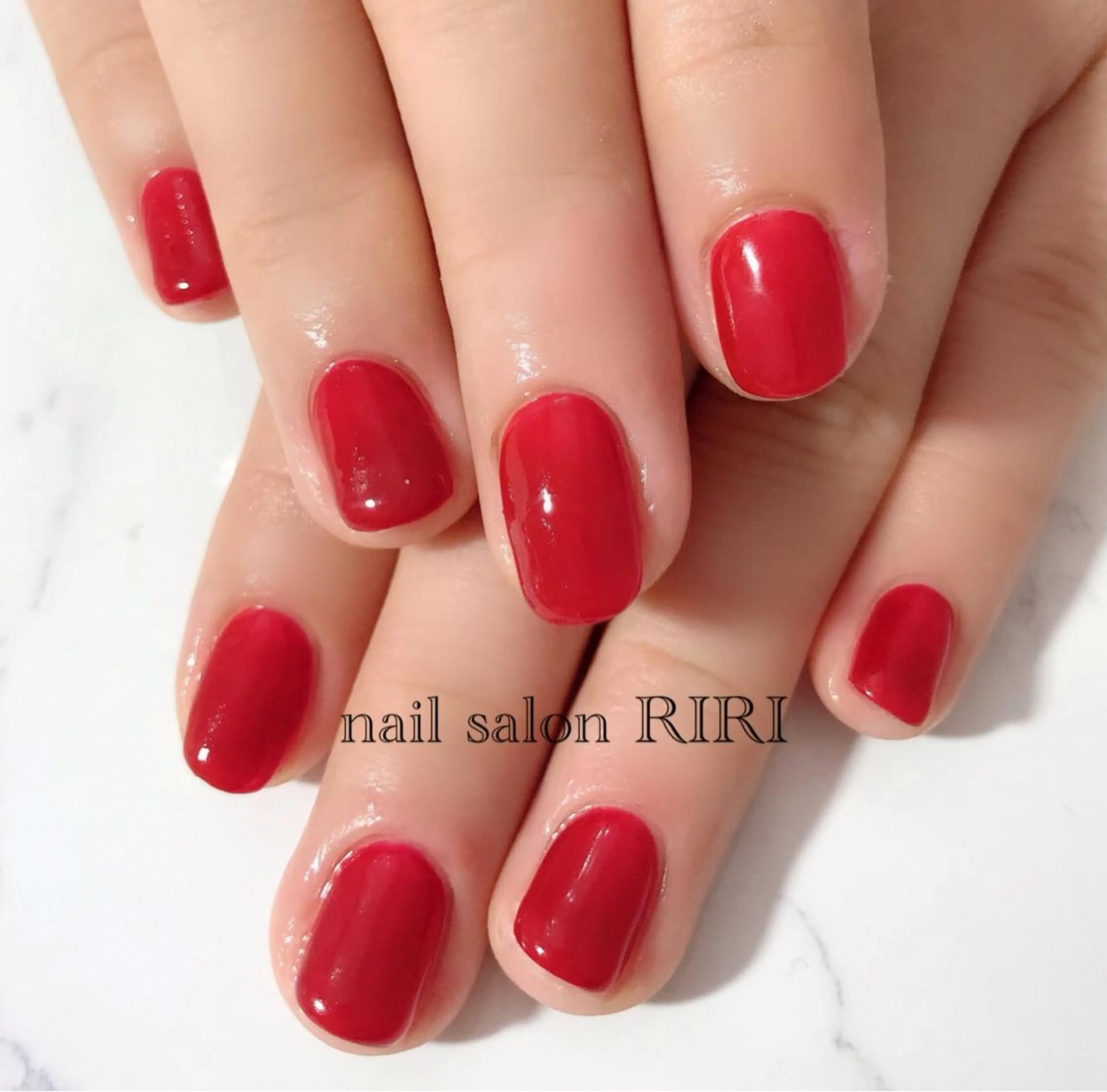 ネイル 赤色 private  nail  salon RIRI所属・RIRI リリのネイルデザイン