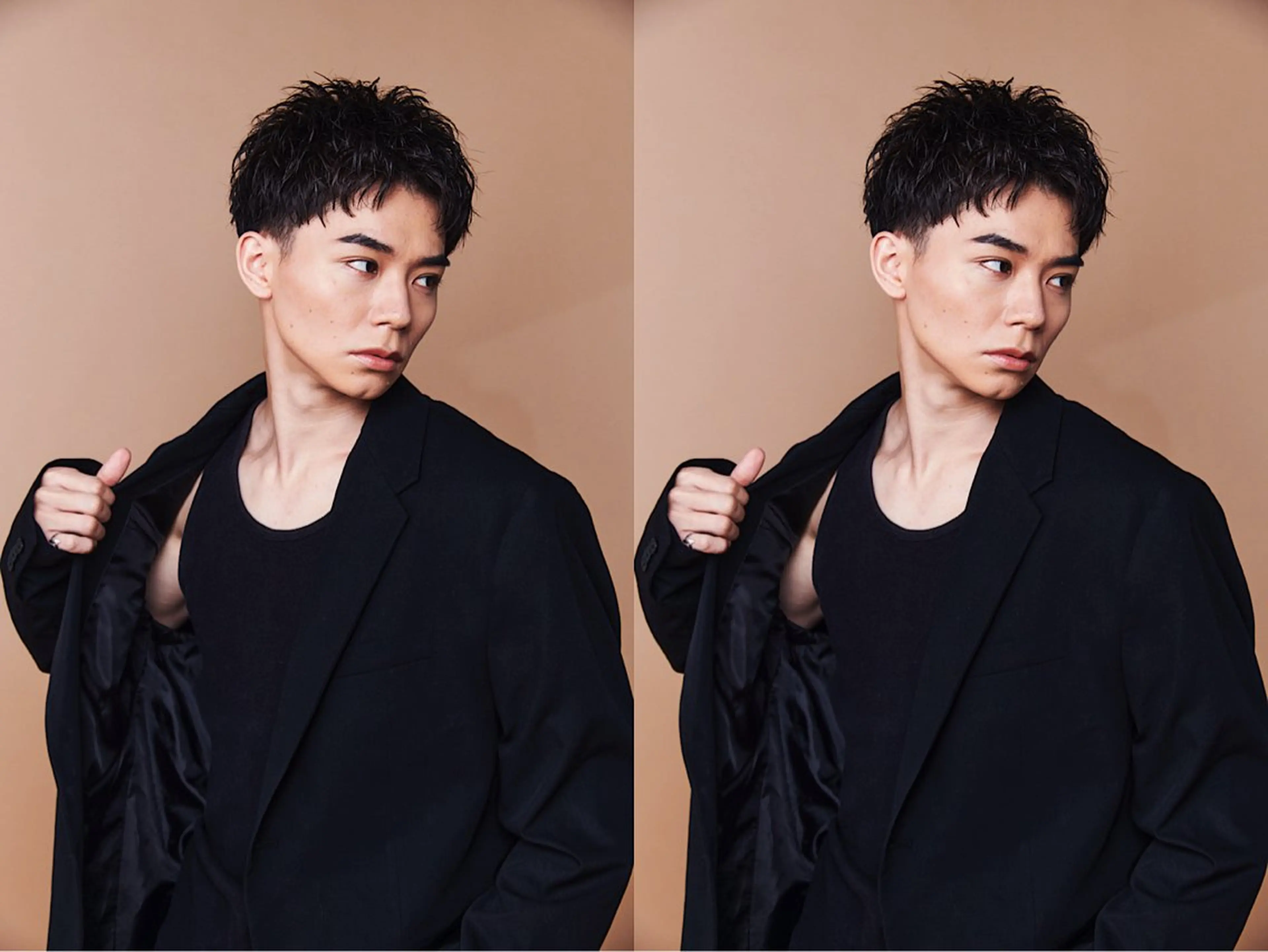 ショート パーマ メンズ 池袋センターパート No.1 裕大のヘアスタイル