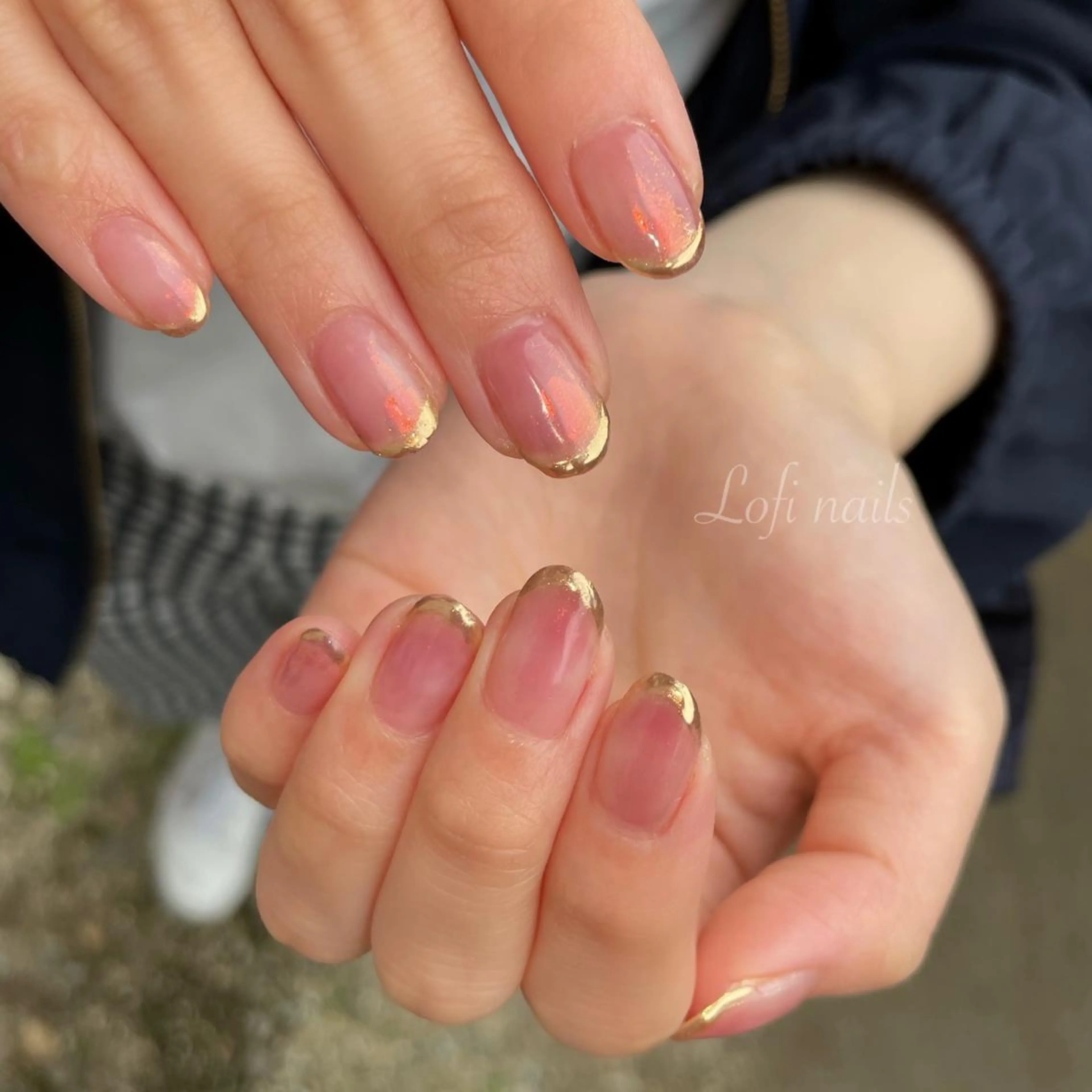 ネイル フレンチネイル ワンカラーネイル Lofinails ちひろのネイルデザイン