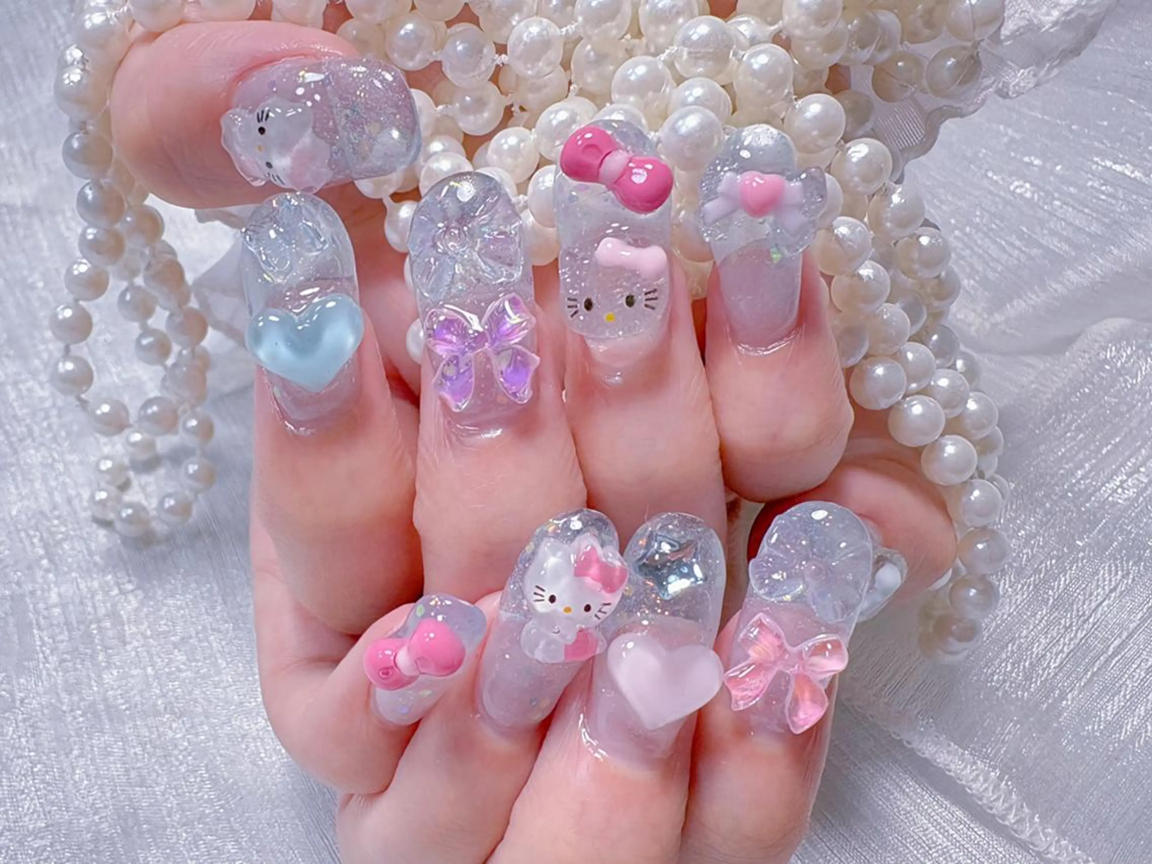 ネイル ハンドネイル 💙羽生 彩光💙のネイルデザイン