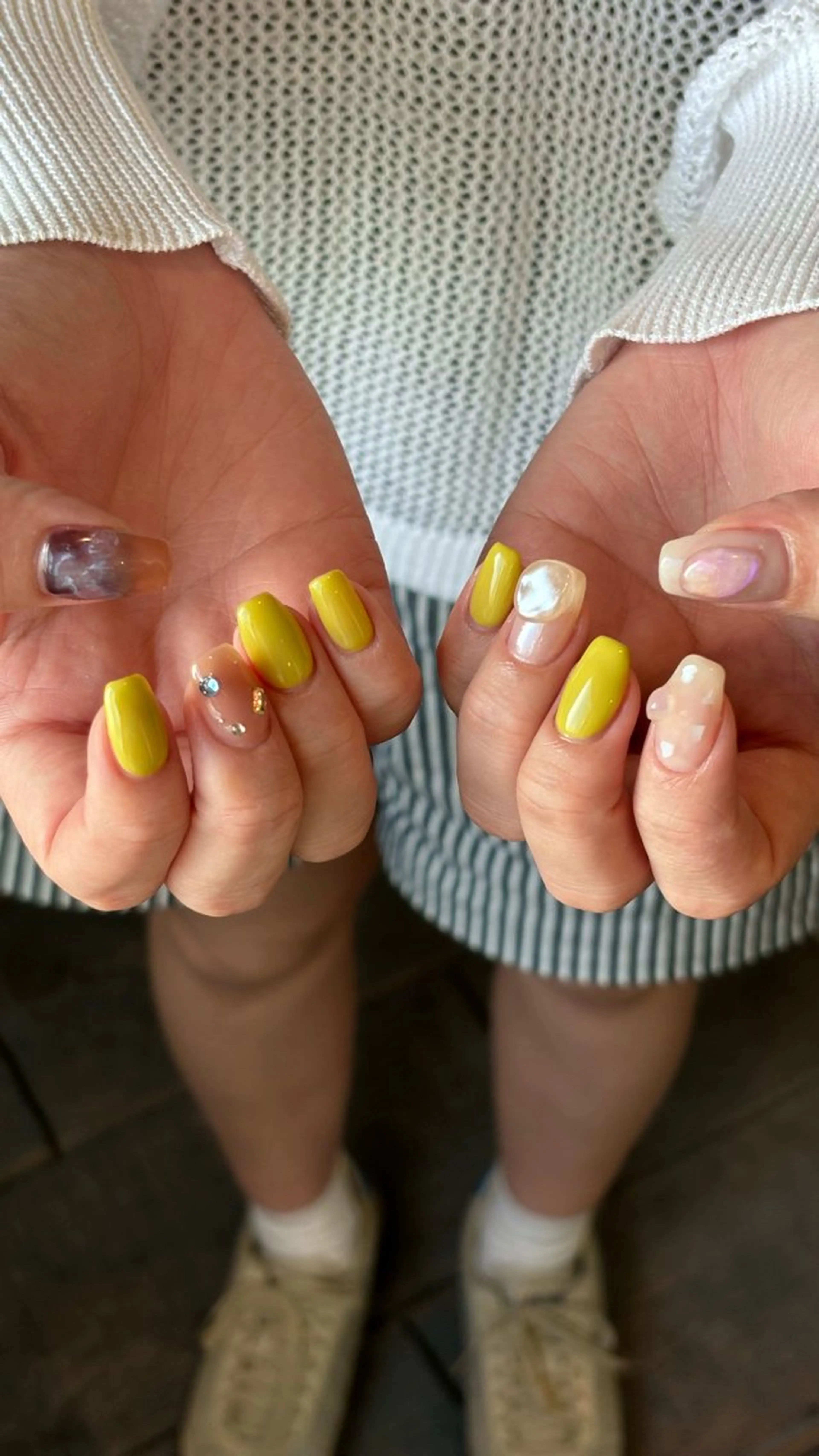 ネイル シンプルネイル ハンドネイル SOL　nail イマナカのネイルデザイン