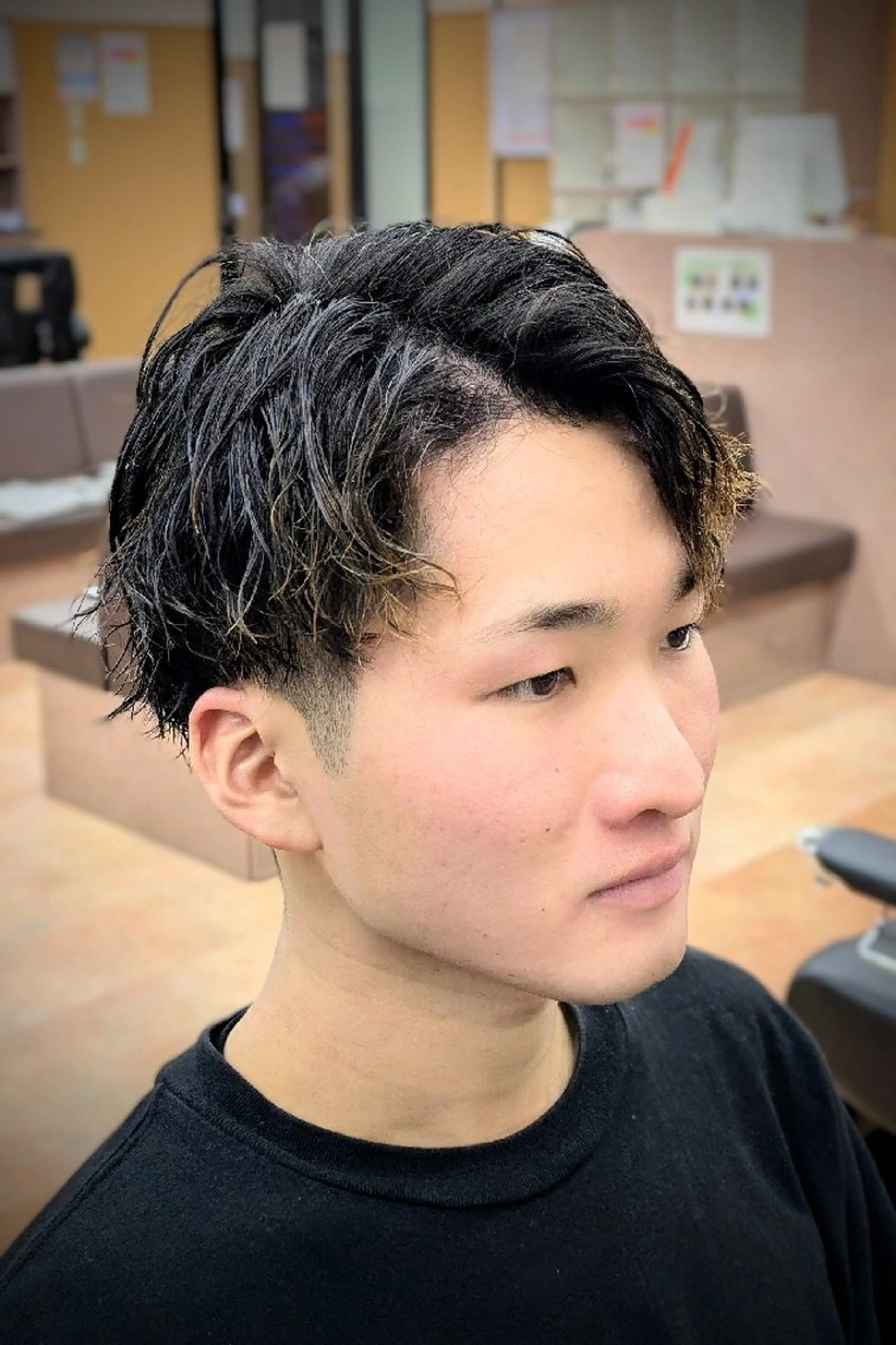 ショート パーマ 理容プラージュ燕三条 福井のヘアスタイル
