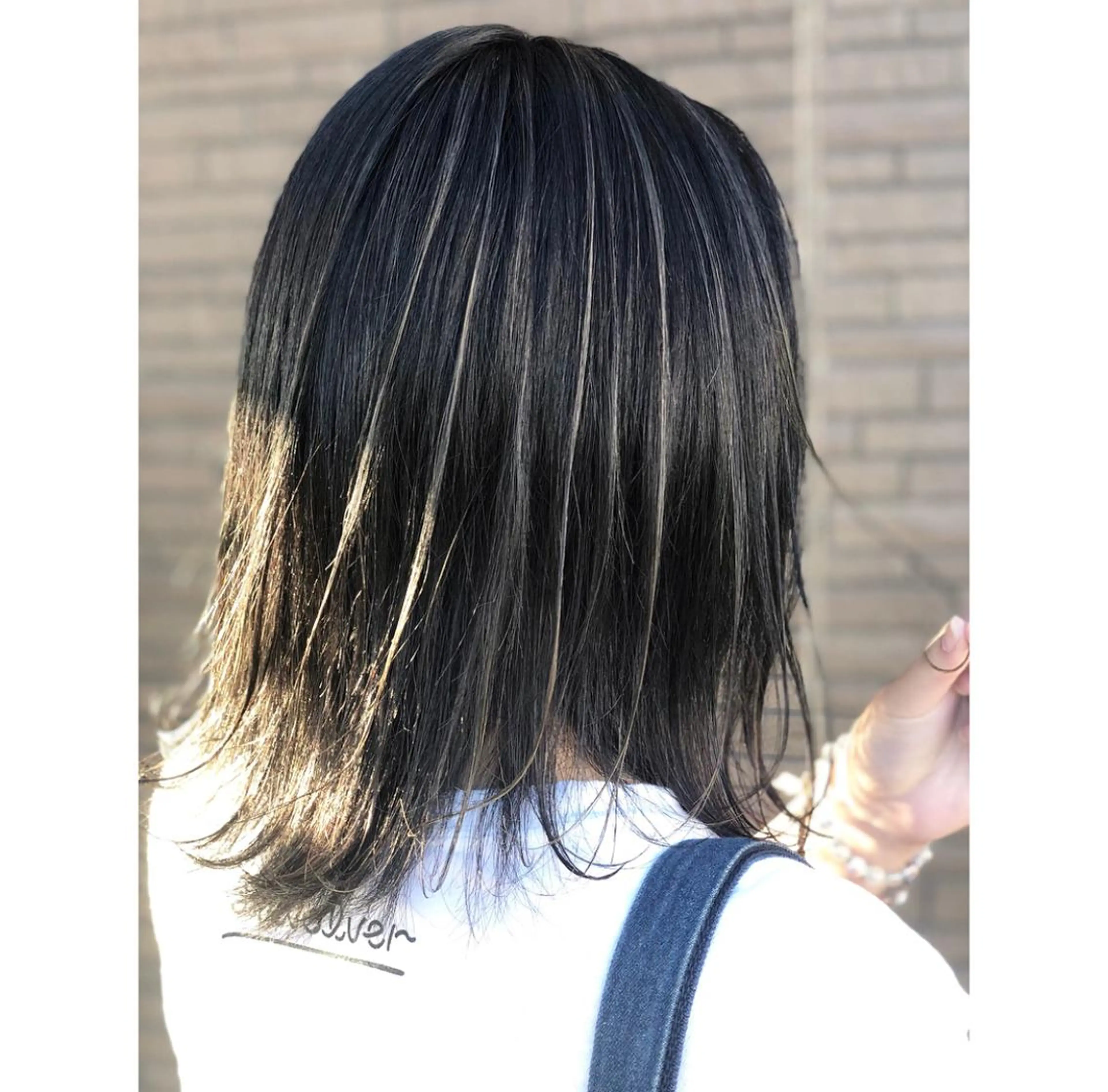 ショート カラー ヘアアレンジ バレイヤージュ デザインカラー グラデーションカラー ハイライトカラー ハイトーンカラー アンドウ ユウ/ レイヤーカット/韓国のヘアスタイル