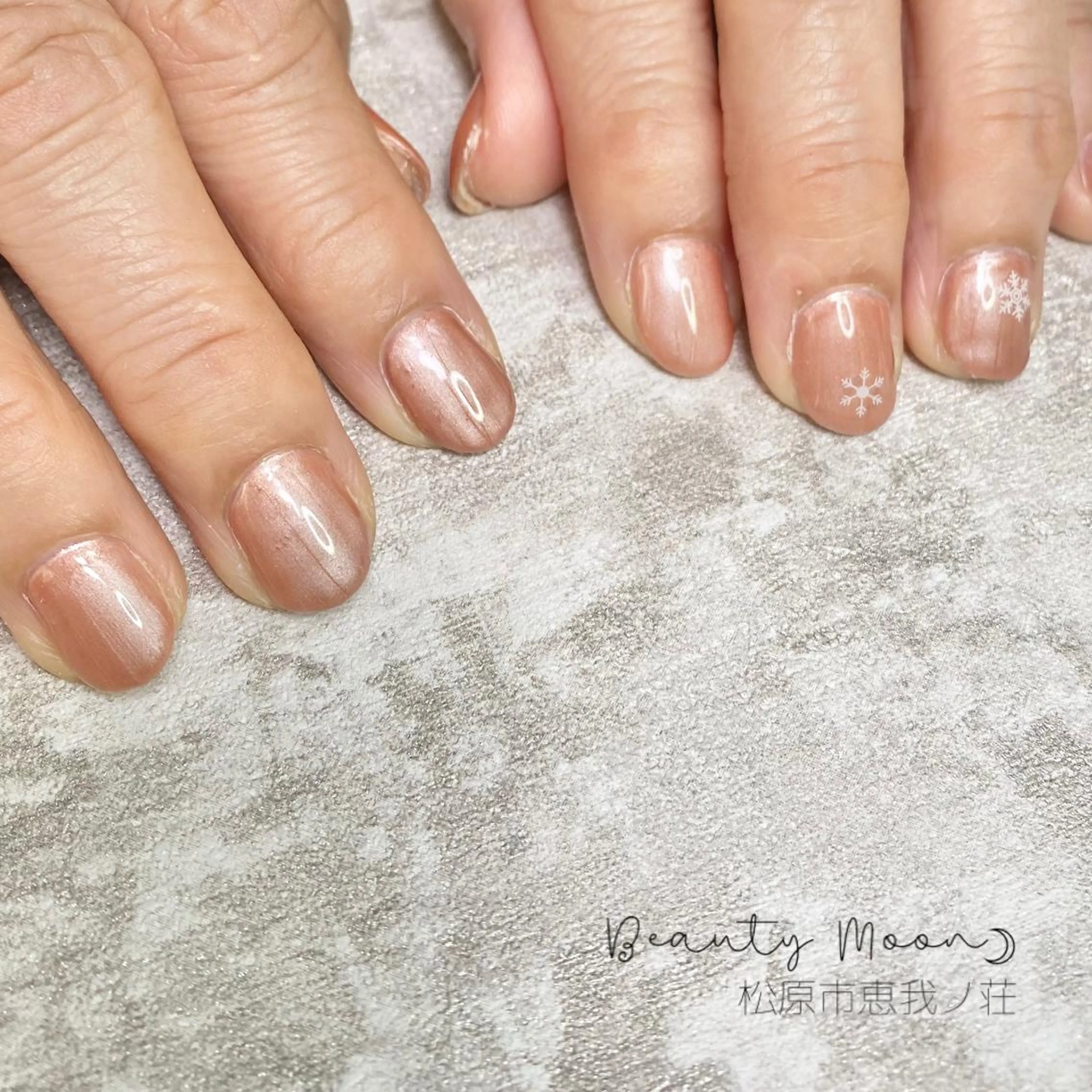 ネイル ワンカラーネイル 冬ネイル クリスマス beauty ☪︎moonのネイルデザイン