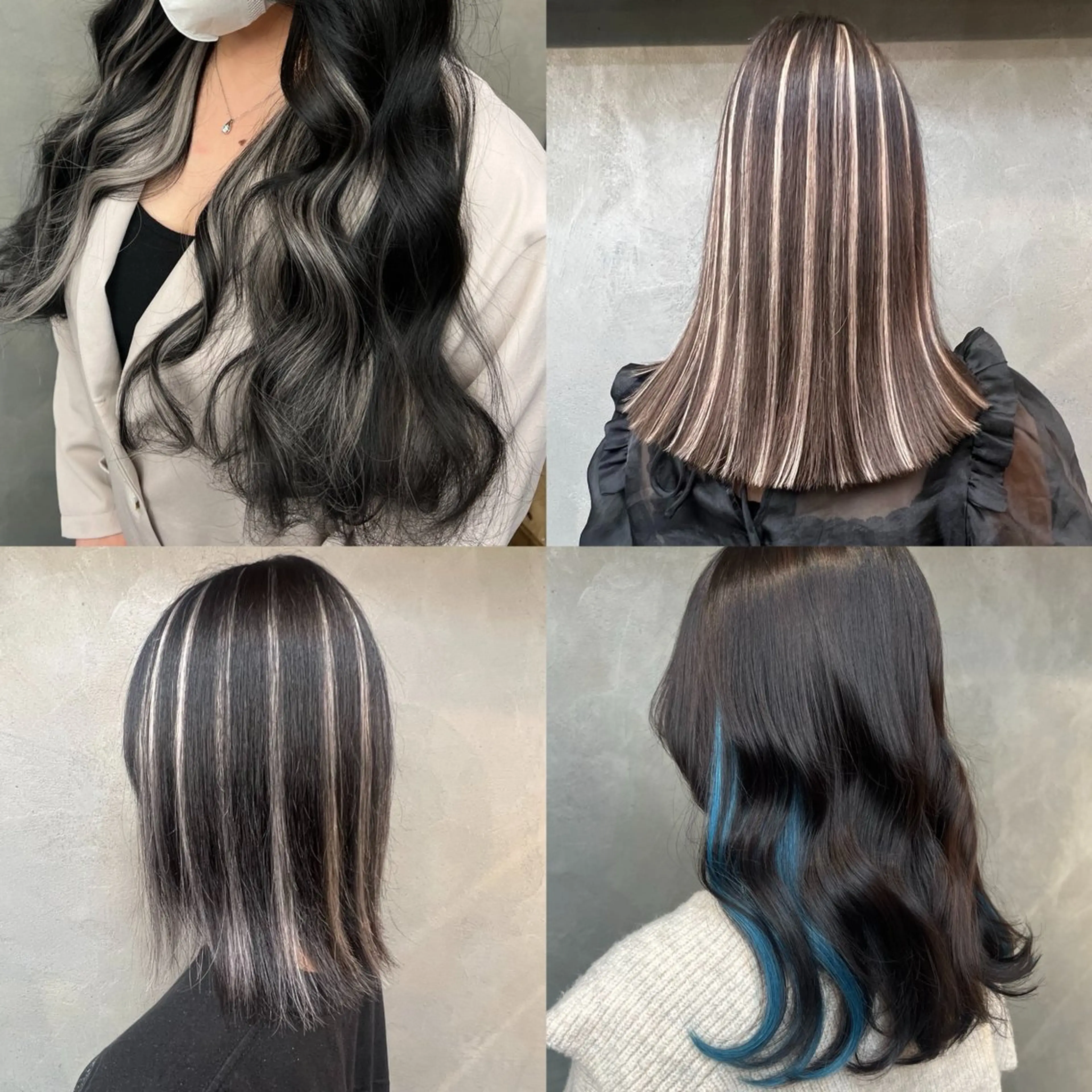 🩵イヤリング・インナー・ハイライトを入れたい方向け【シールエクステ】¥4,300​〜​（枚数によって上下します）の写真