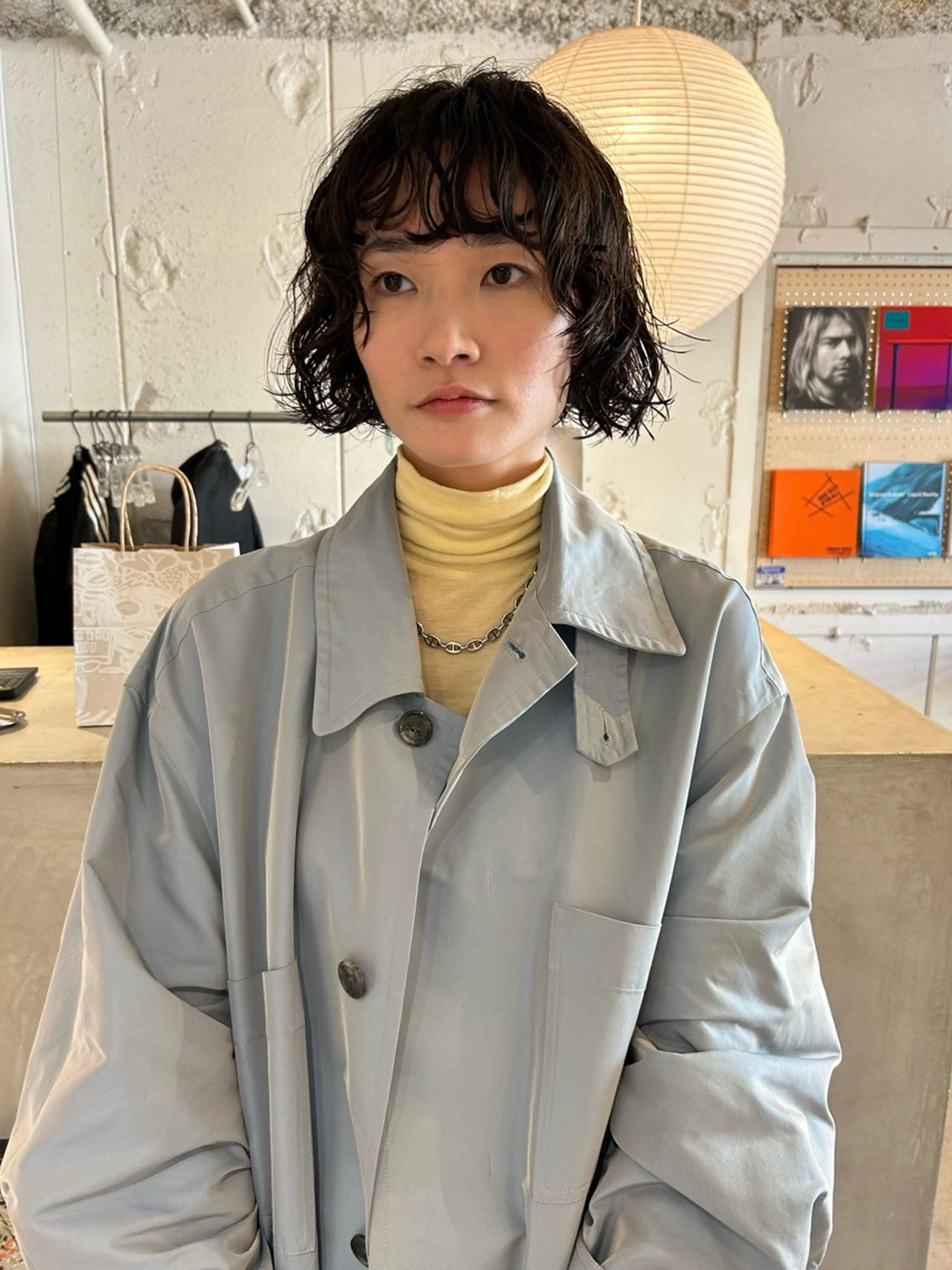 ショート パーマ ボブ ニュアンスパーマ カット パーマ トリートメント 村上雅人 ナチュラルモードのヘアスタイル