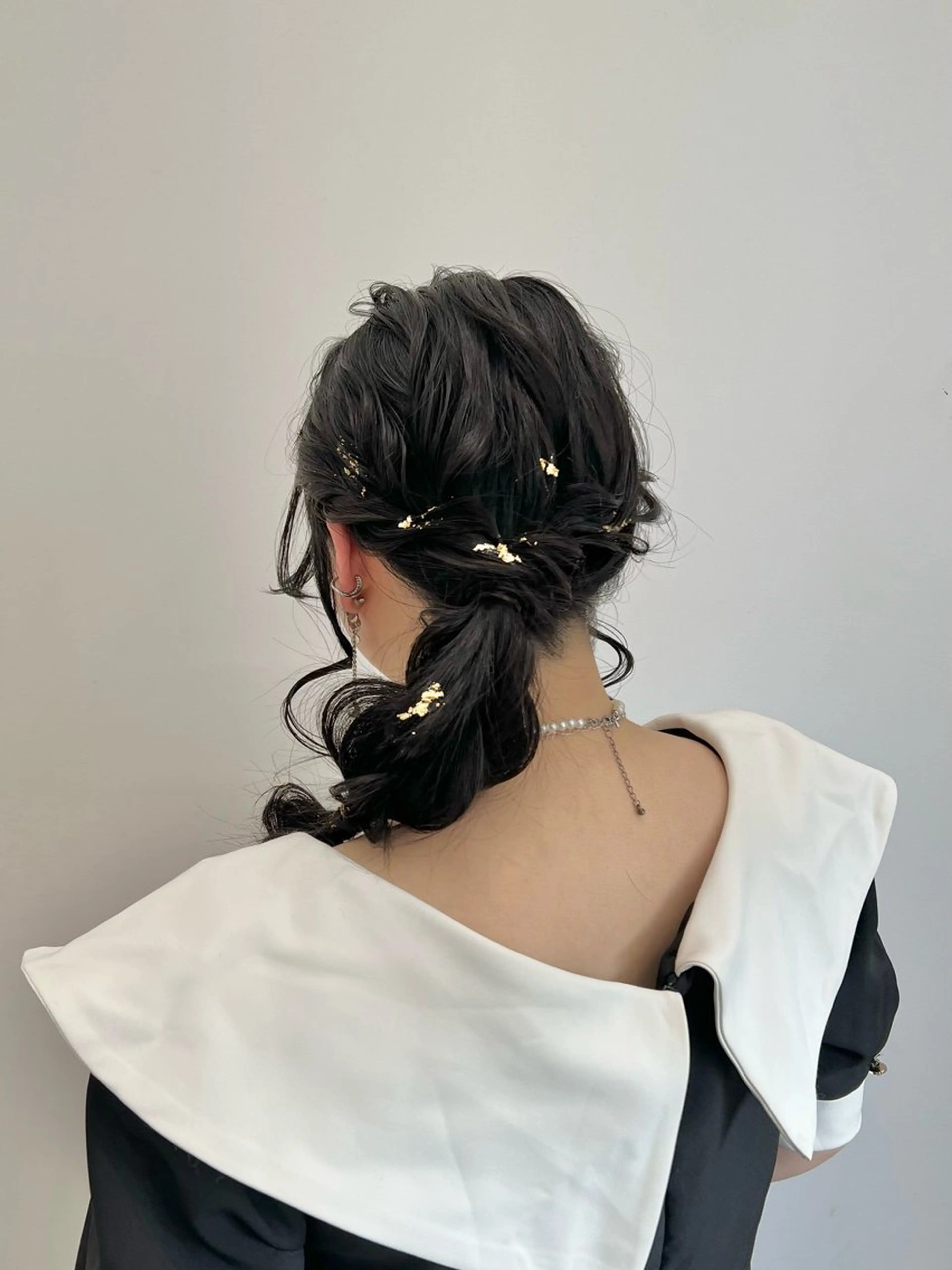 ロング ヘアアレンジ ヘアセット 黒阪 なみのヘアスタイル
