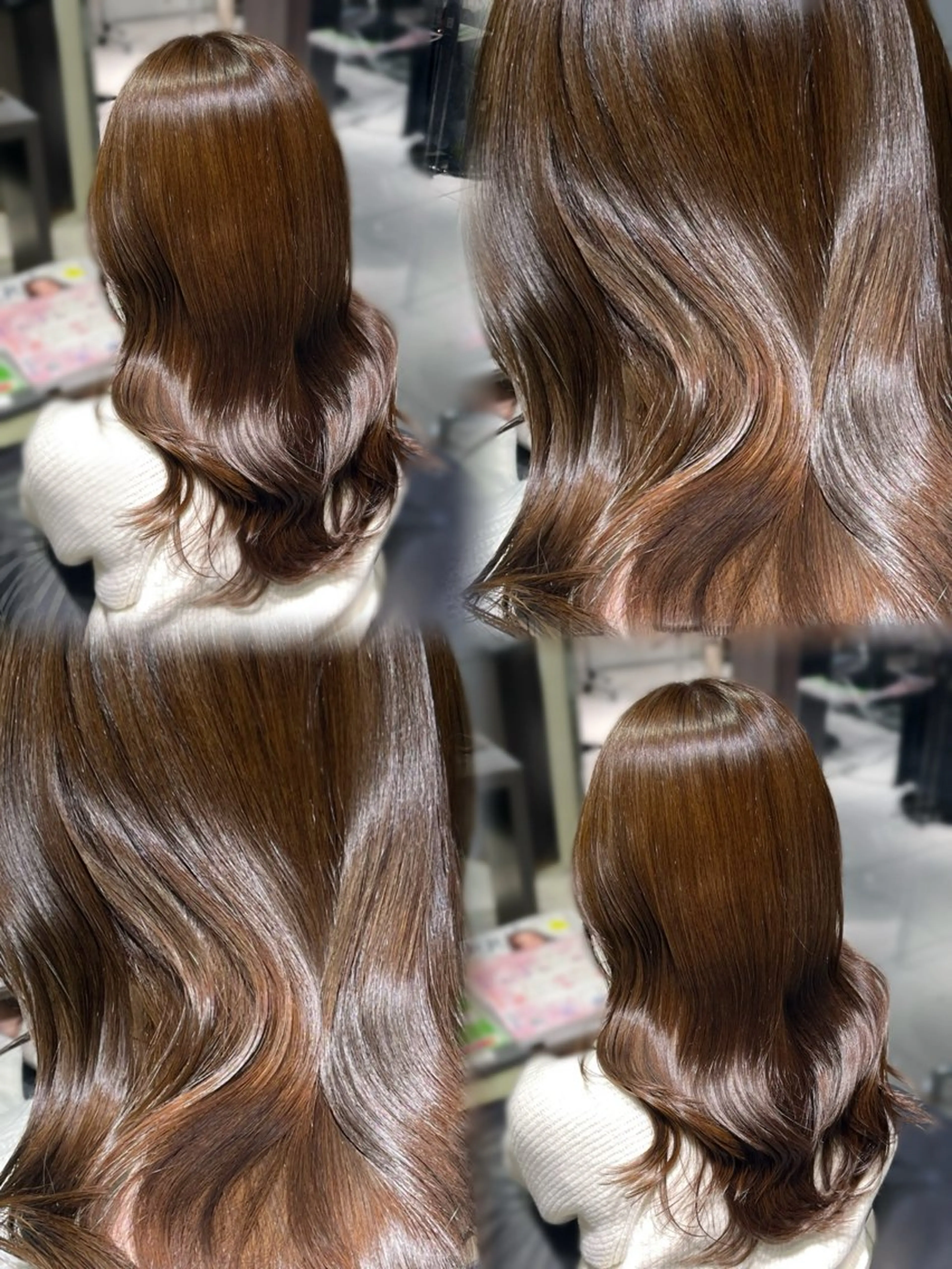 ロング ヘアカラー トリートメント レイヤー×艶髪🤎. 𝜗𝜚hitomiのヘアスタイル