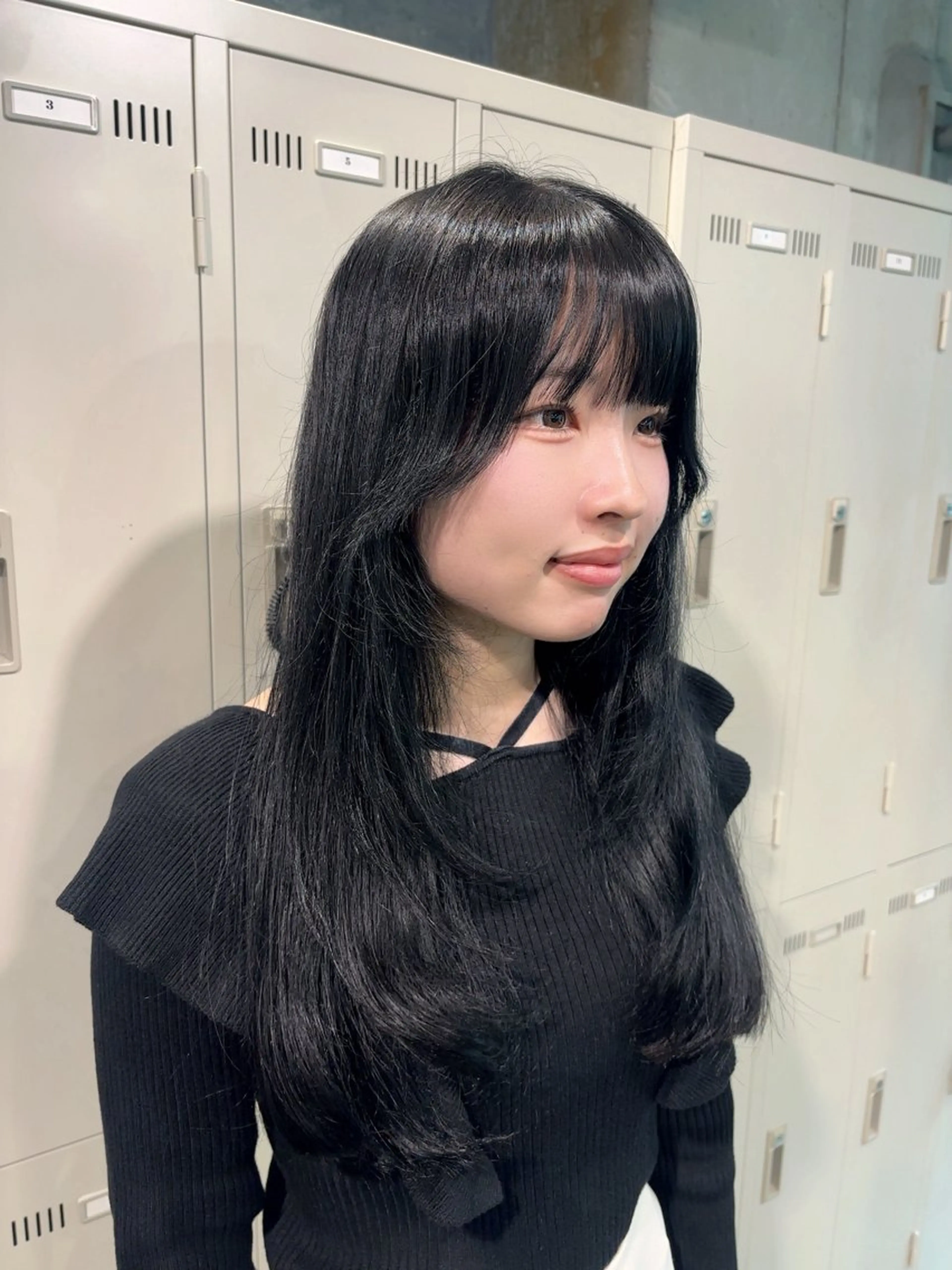 セミロング カラー レイヤーカット alicetokyo 🦋宮葉🦋のマツエク・マツパデザイン