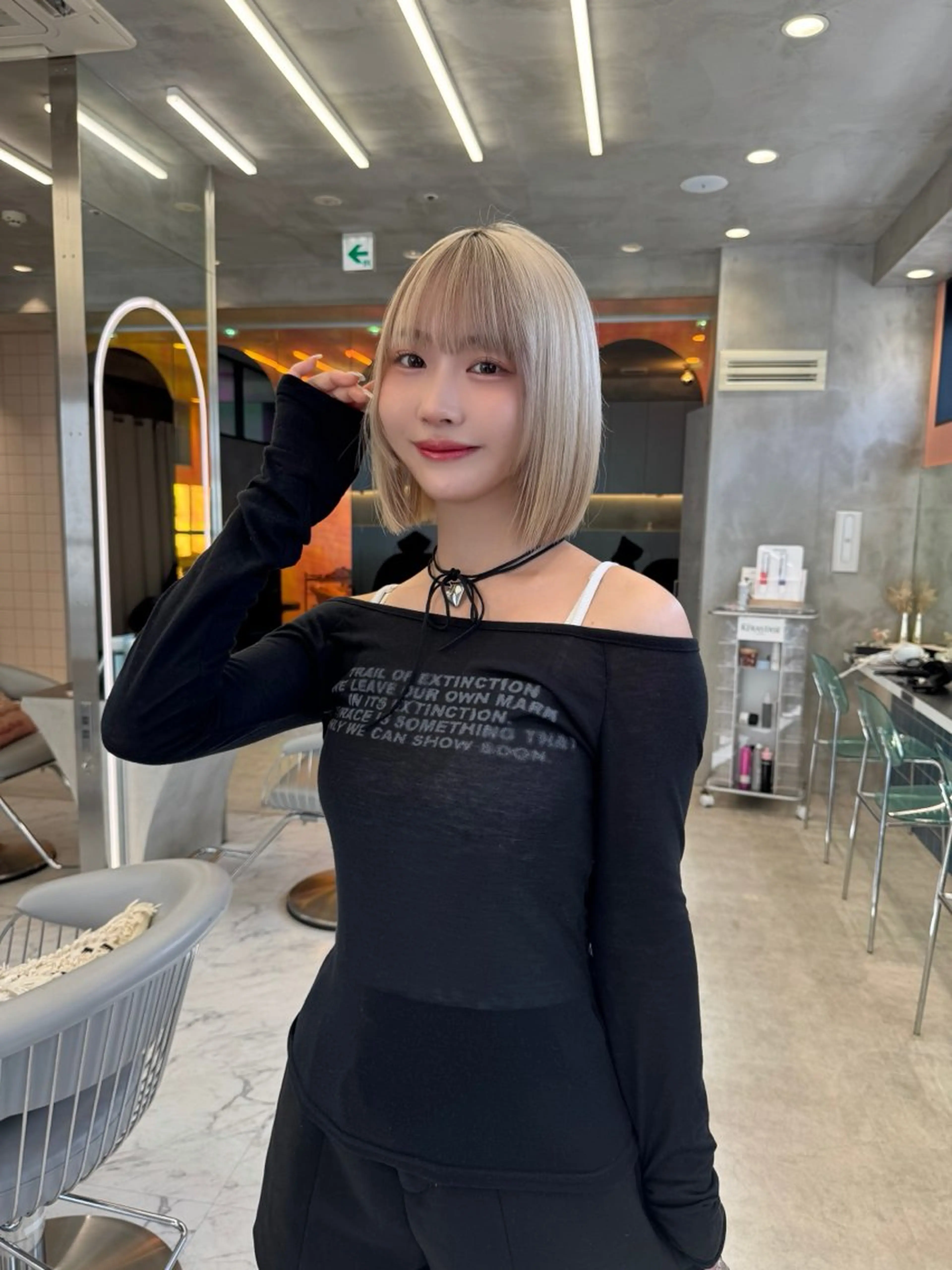 ミディアム カラー ヘアカラー トリートメント 🍀小川大輔🍀 ボブ/ブリーチ🥇のヘアスタイル