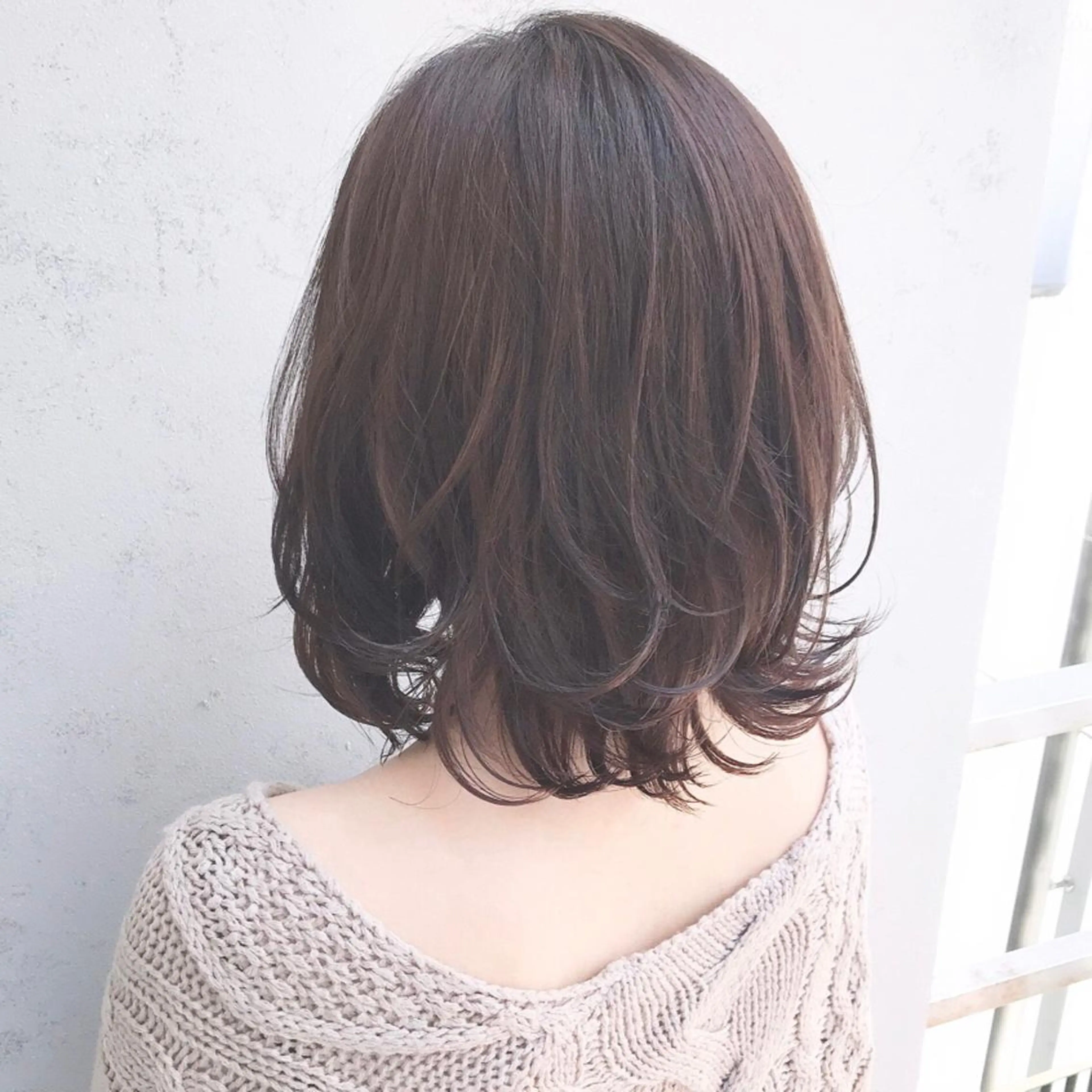 ミディアム 福岡口コミNo1🎀 コテ巻き風パーマ専門のヘアスタイル