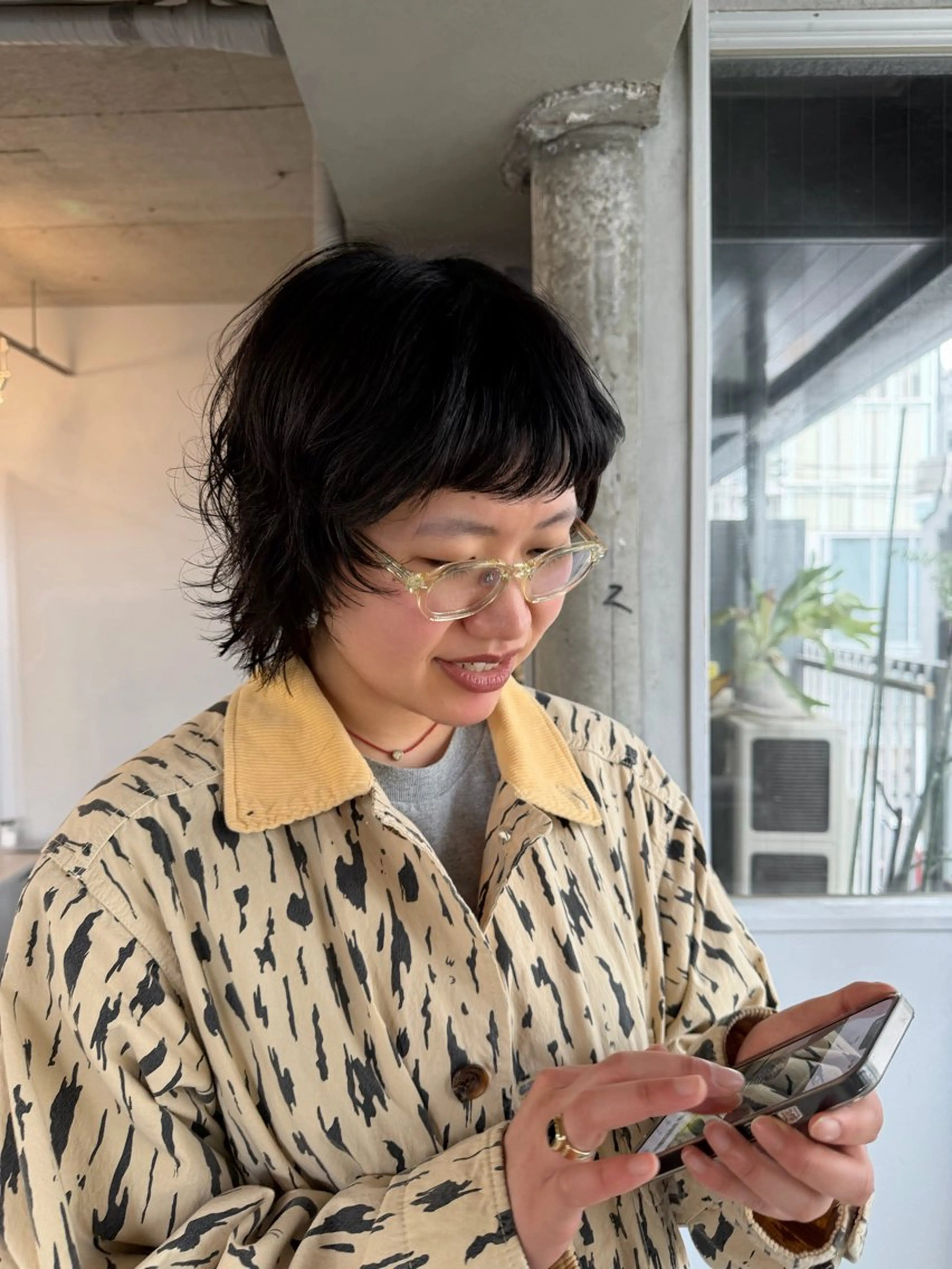 ショート パーマ 中野 こころのヘアスタイル