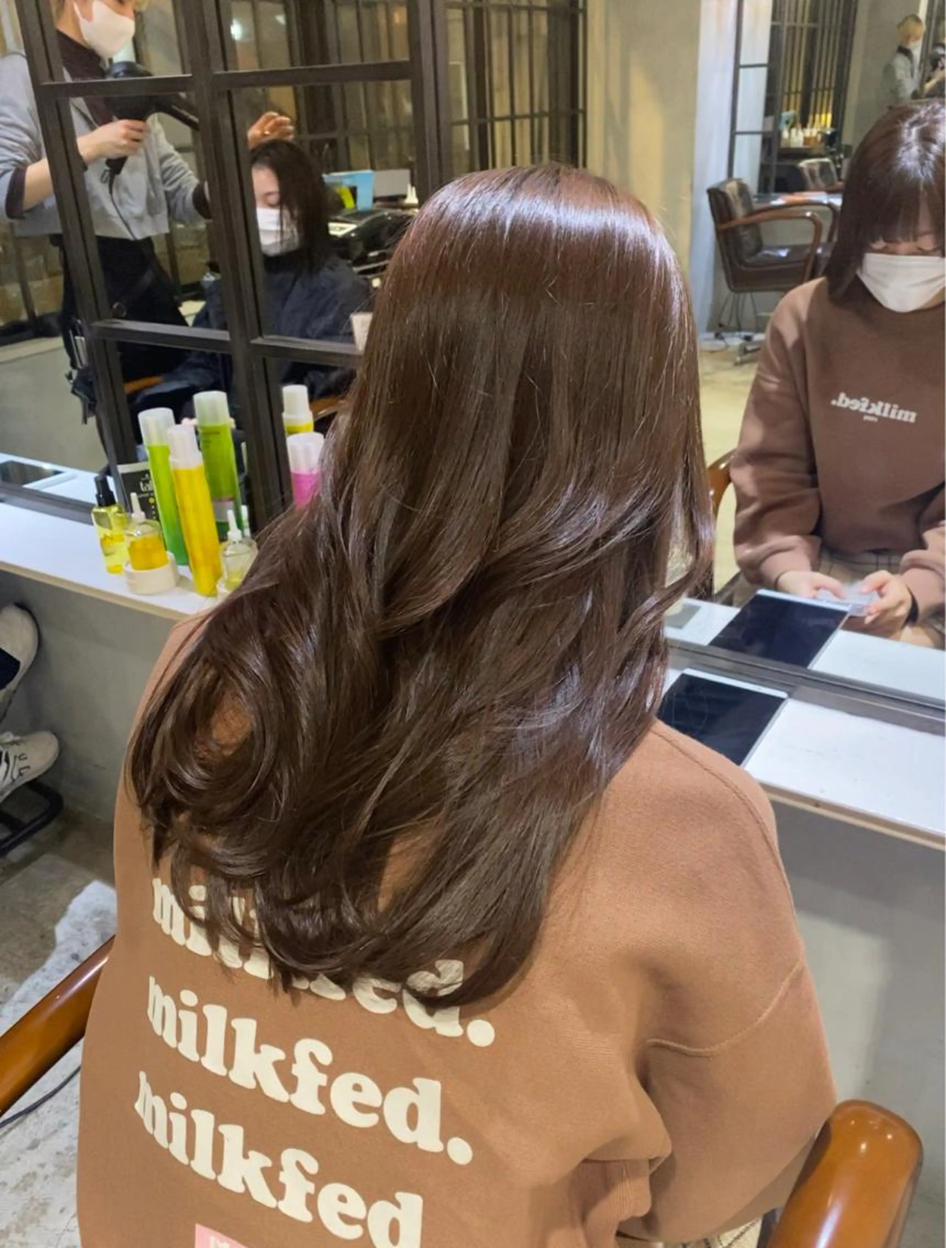 ダメージ大軽減💖🌈カット+イルミナorアディクシーカラー+5stepトリートメント付き✨の写真