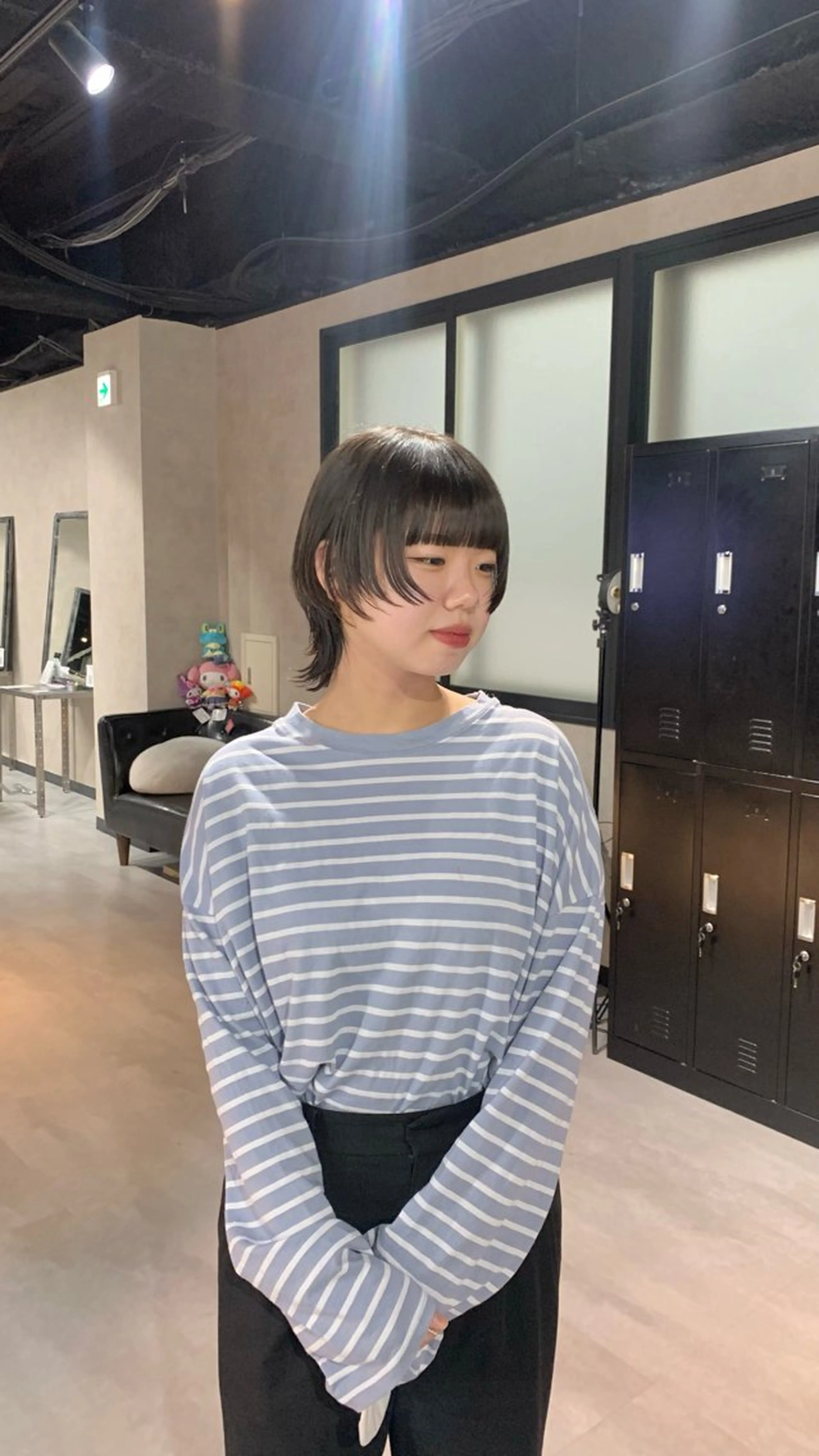 ミディアム ウルフカット カット B E C H I C O〔べち子〕のヘアスタイル