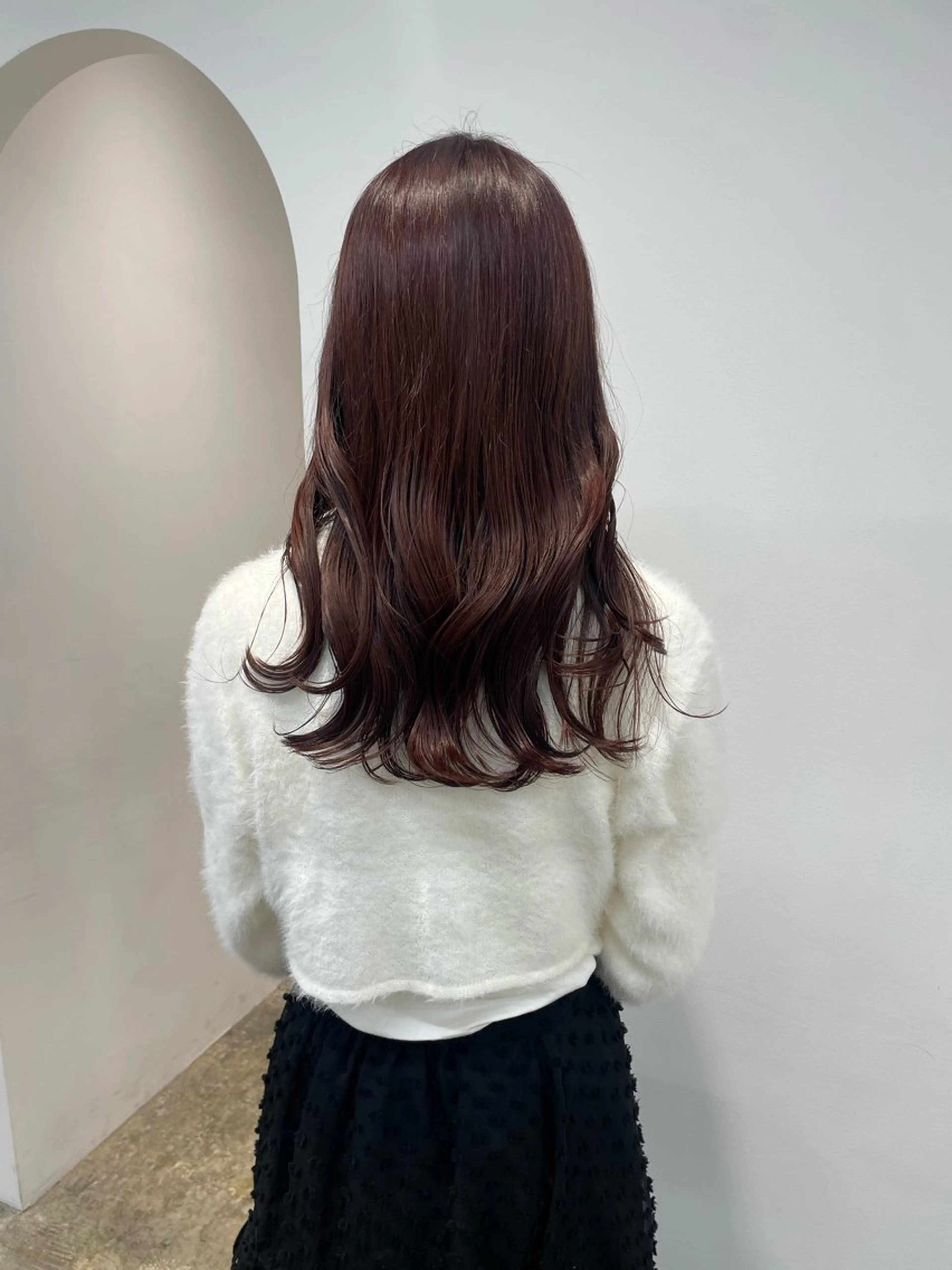 ミディアム カラー ヘアカラー トリートメント 𝘚𝘶𝘻𝘶 𓂃𓈒𓏸のヘアスタイル