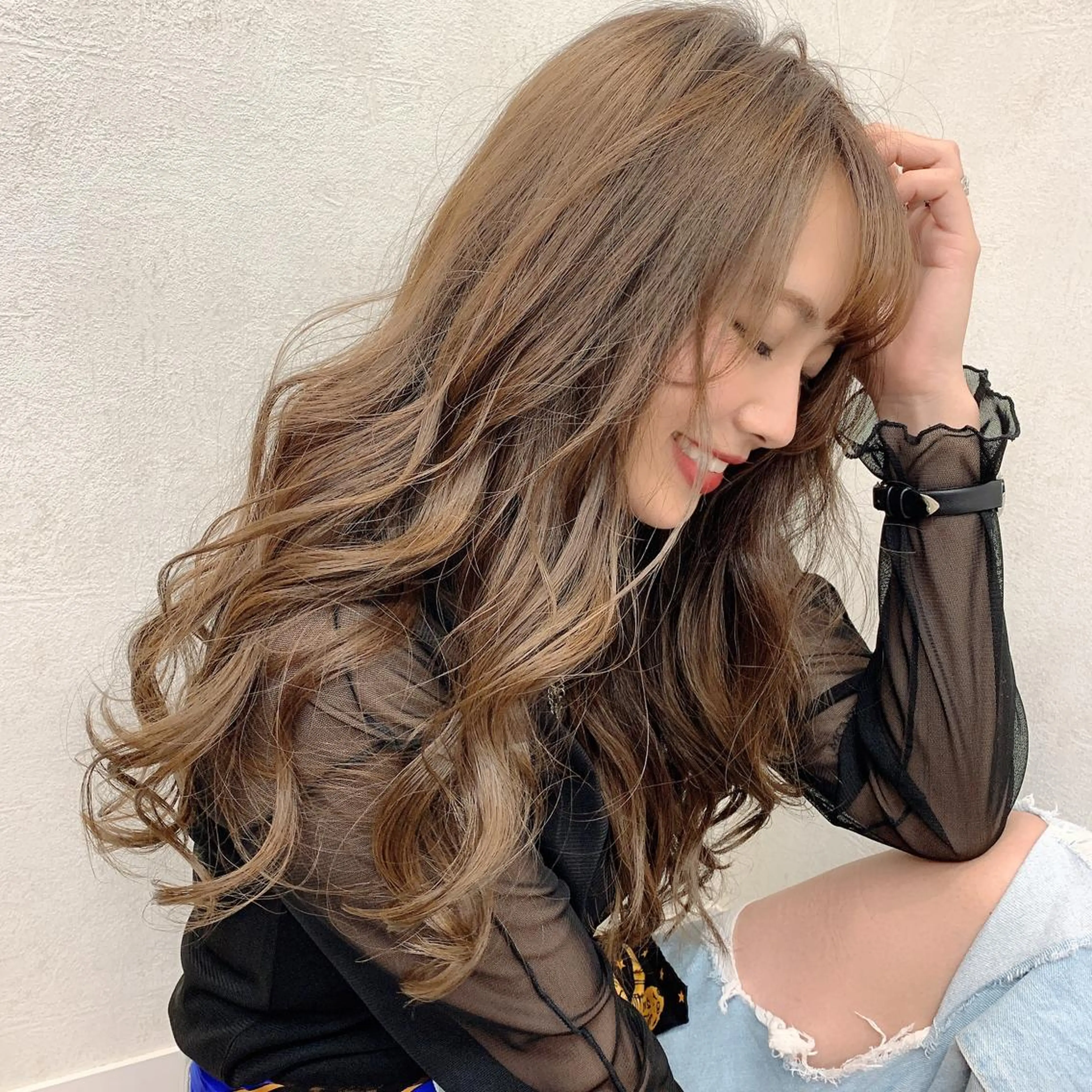 ロング メンズ縮毛矯正 ニュアンスパーマのヘアスタイル