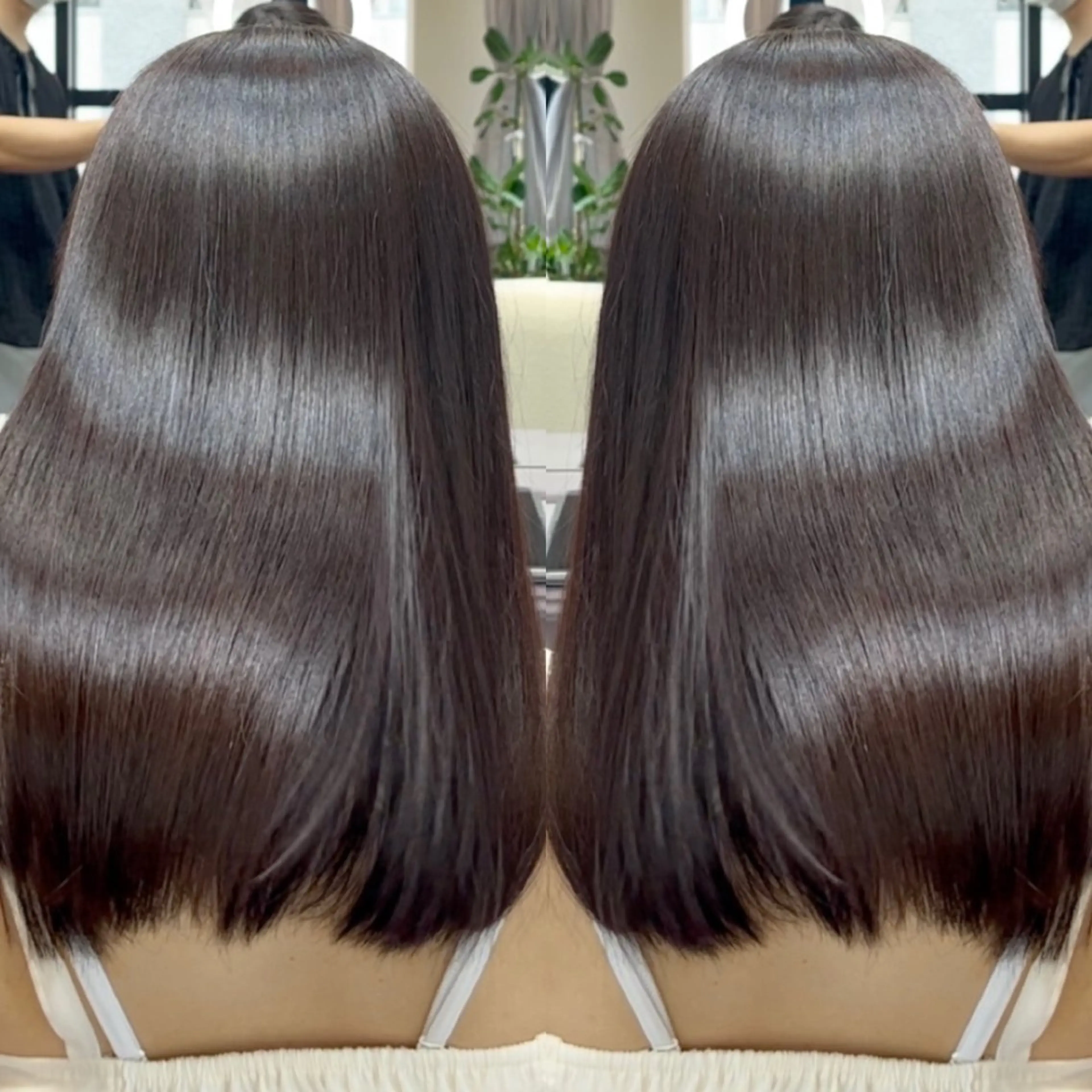 セミロング カラー 山本 優音のヘアスタイル