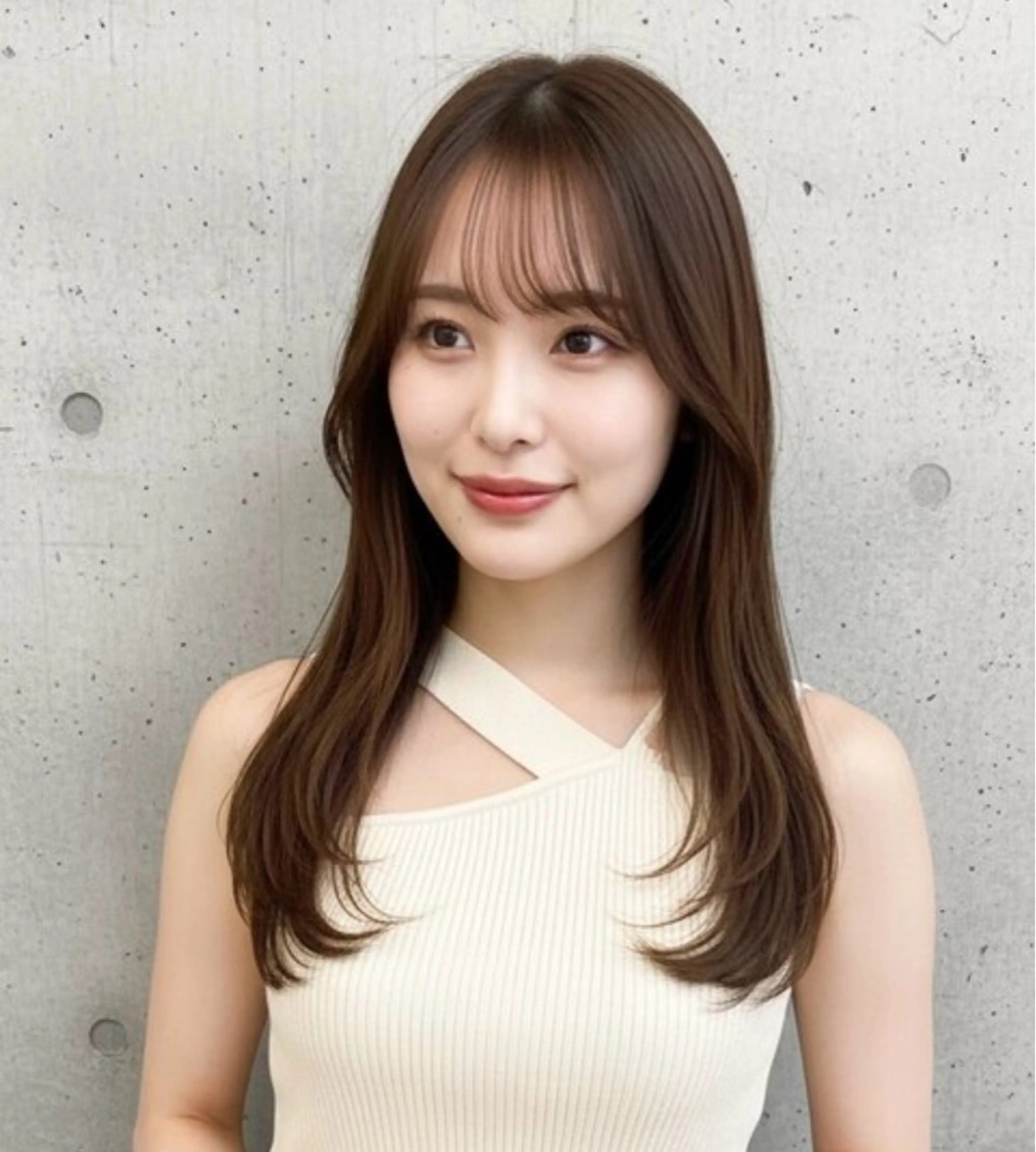 セミロング カラー 町田美容師 mei 🍒 ✨のヘアスタイル