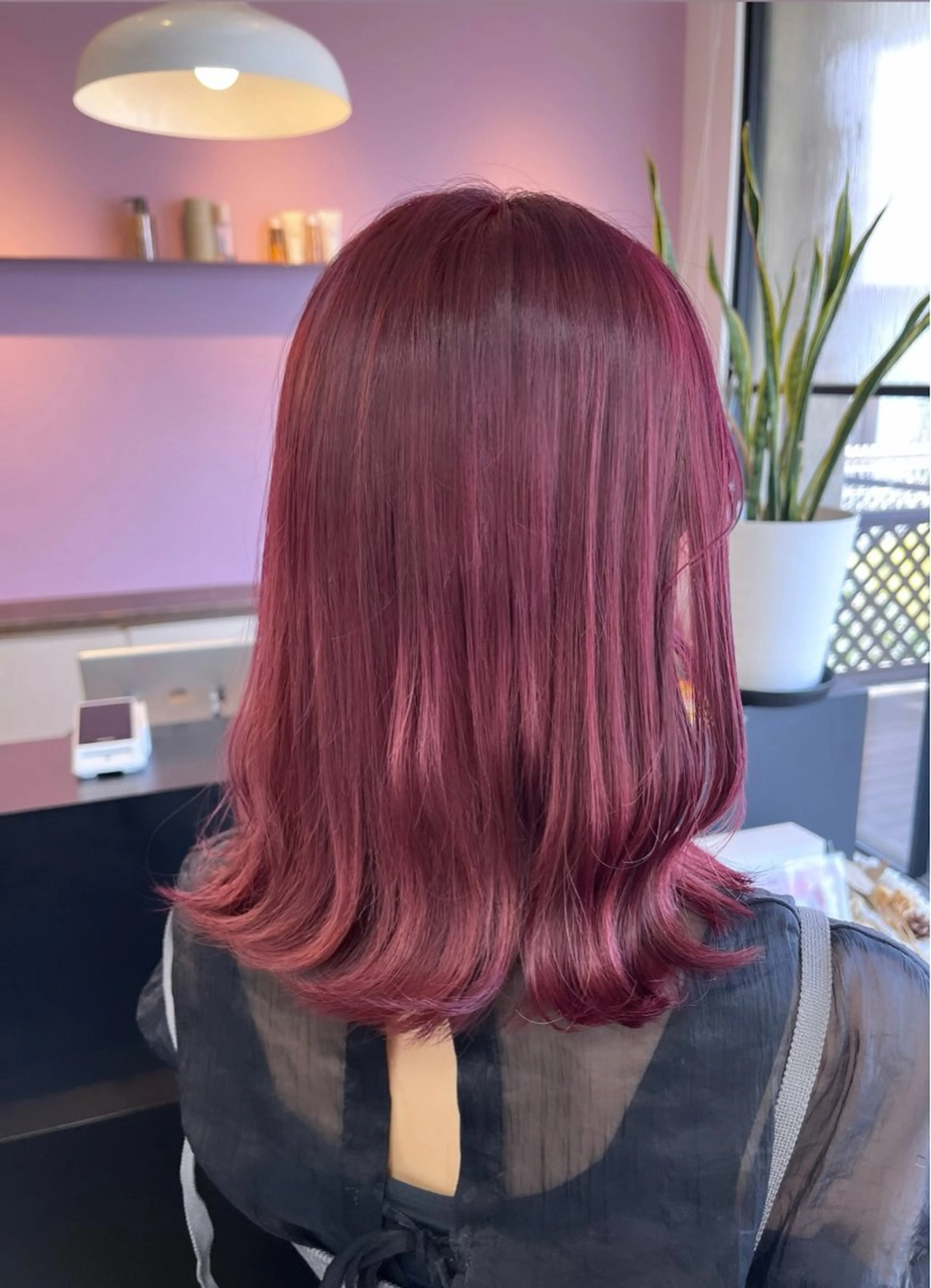 ミディアム ヘアカラー 木本晴香/髪質改善 /艶カラー透明感のヘアスタイル