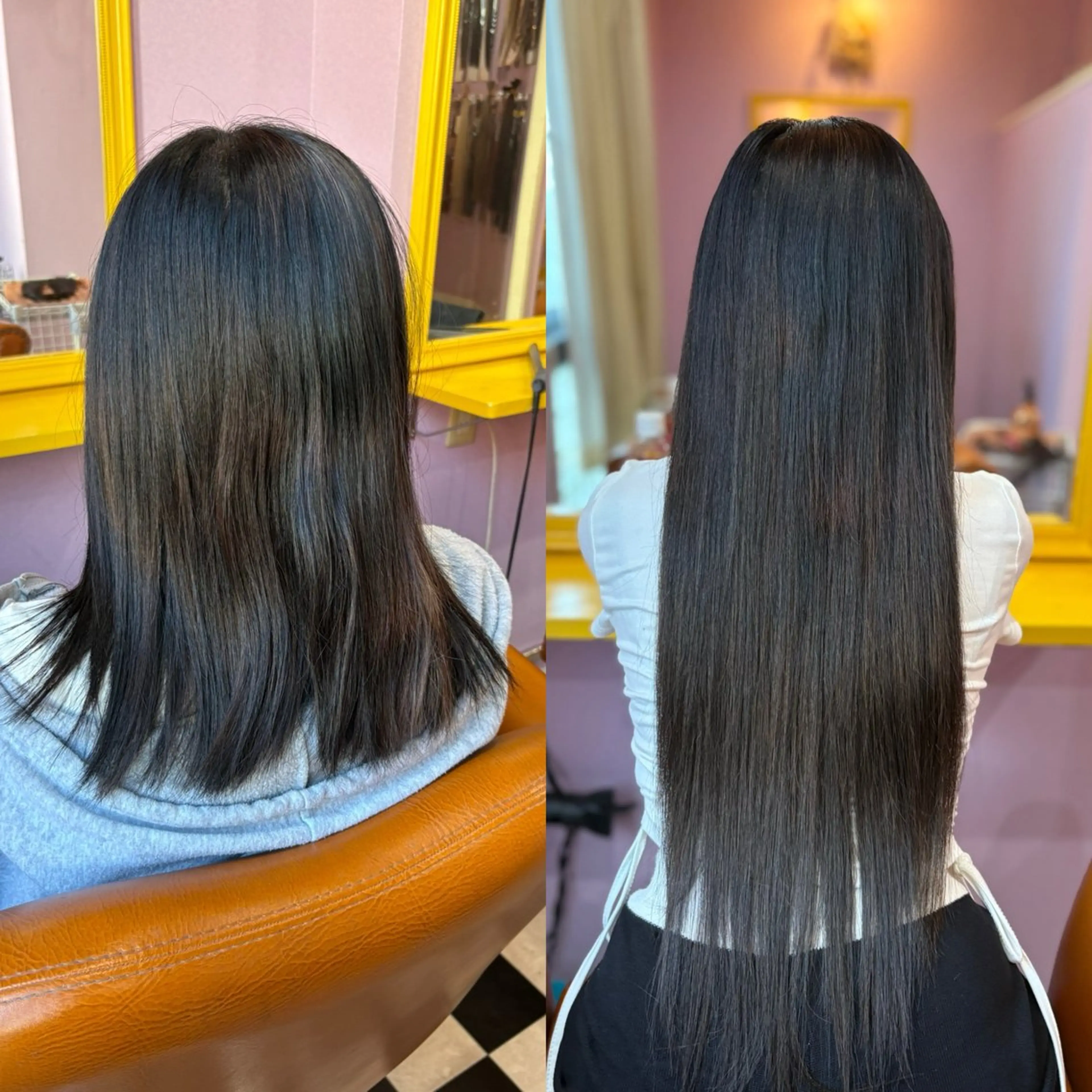 セミロング エクステ チビ編み込みエクステ どぅ〜す/YUIのヘアスタイル