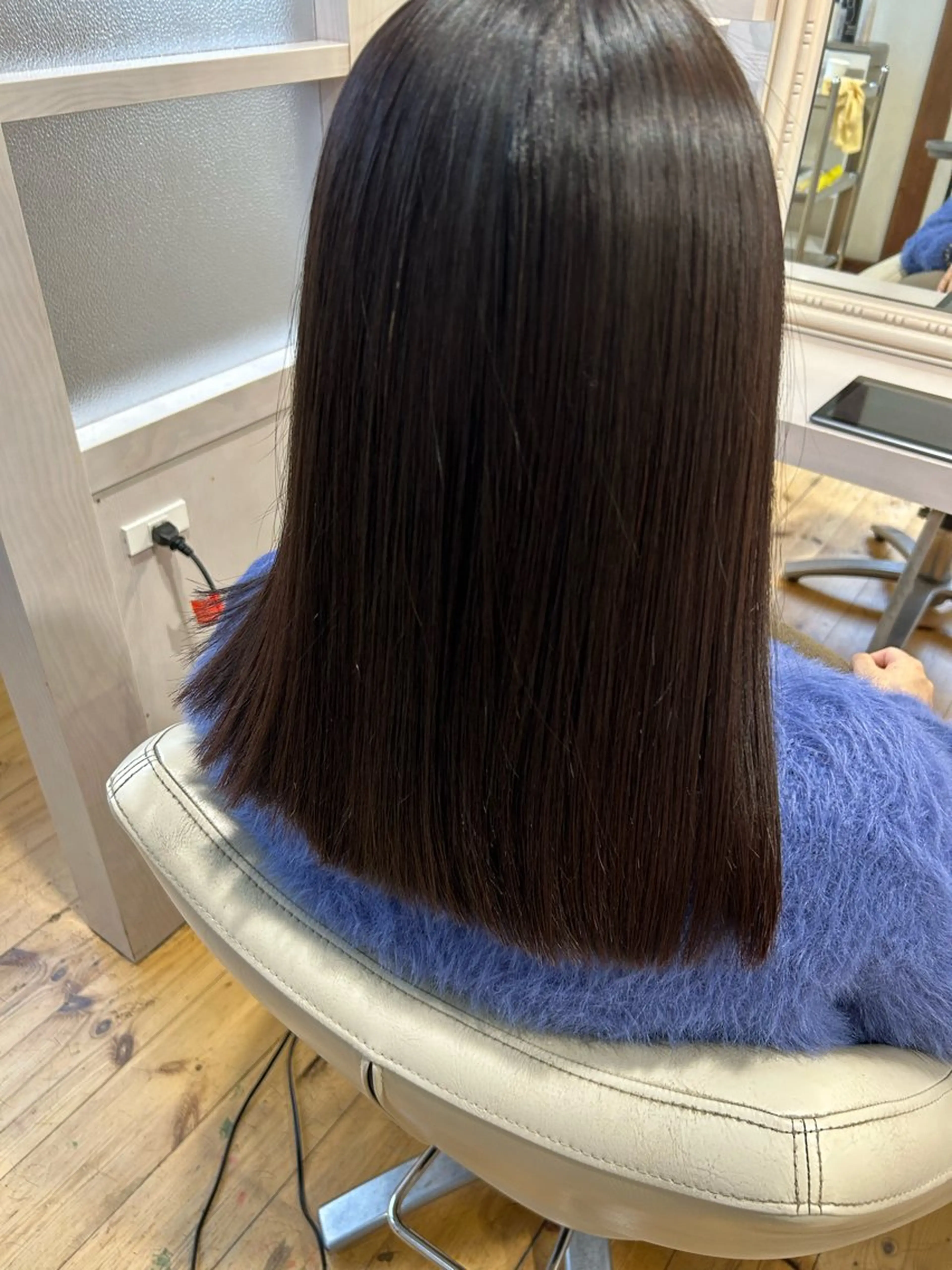 ロング カット 縮毛矯正 村瀬 龍之介のヘアスタイル