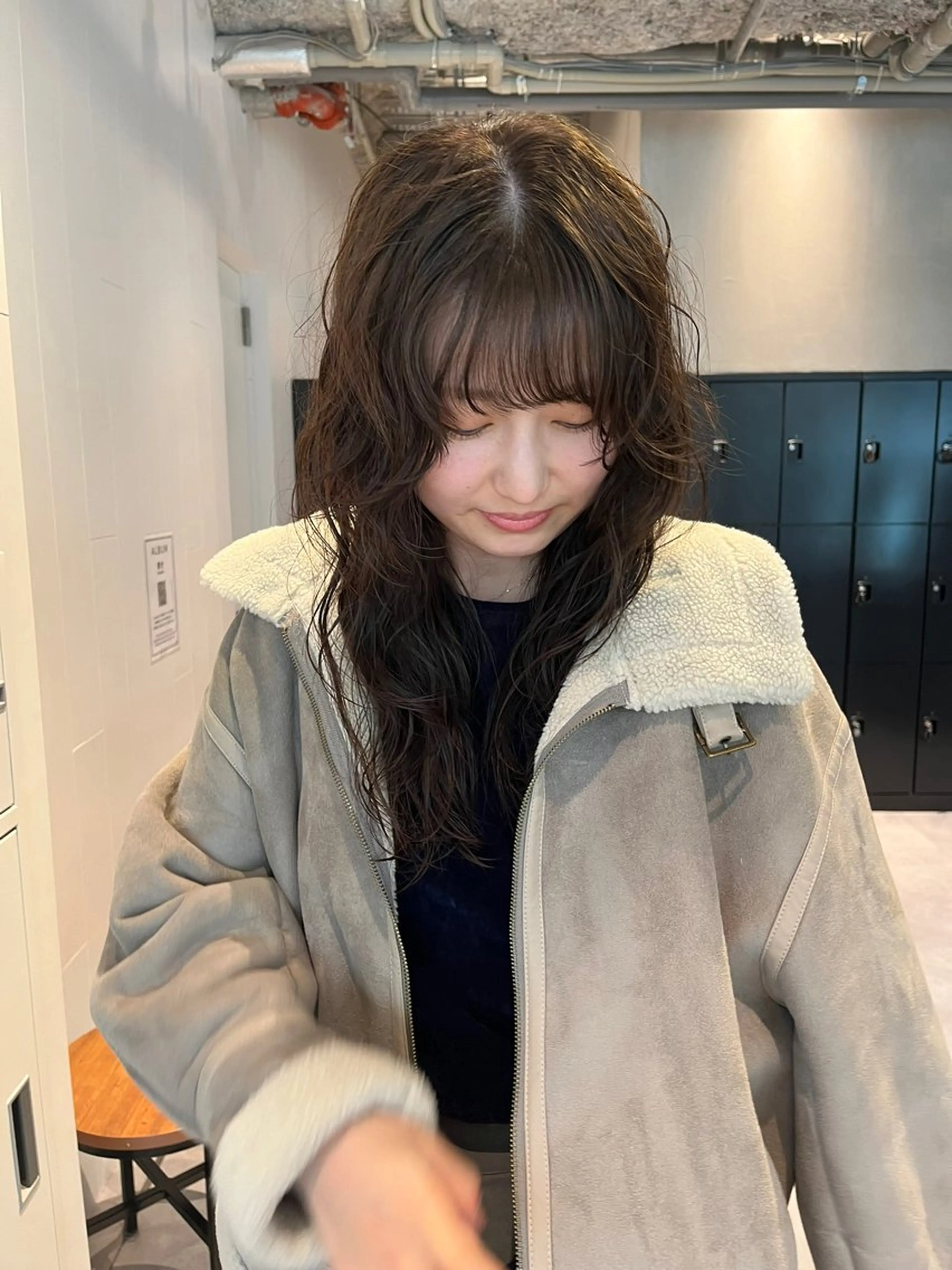 セミロング パーマ 艶髪✨×顔周りカット 🧚ナツホのヘアスタイル