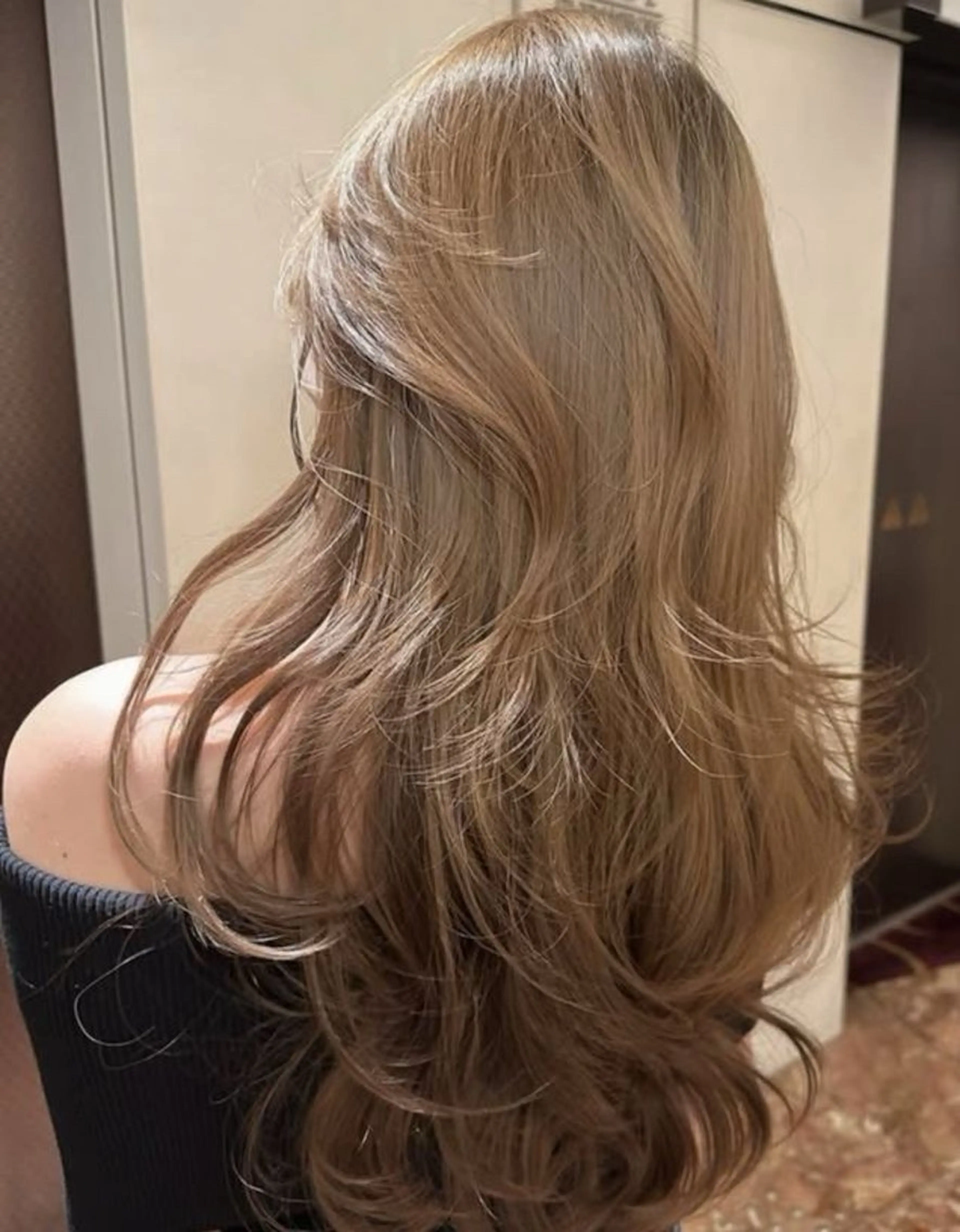 ロング カラー ヘアカラー 韓国×ワンホン 艶カラー/ハヅキ🎀のヘアスタイル