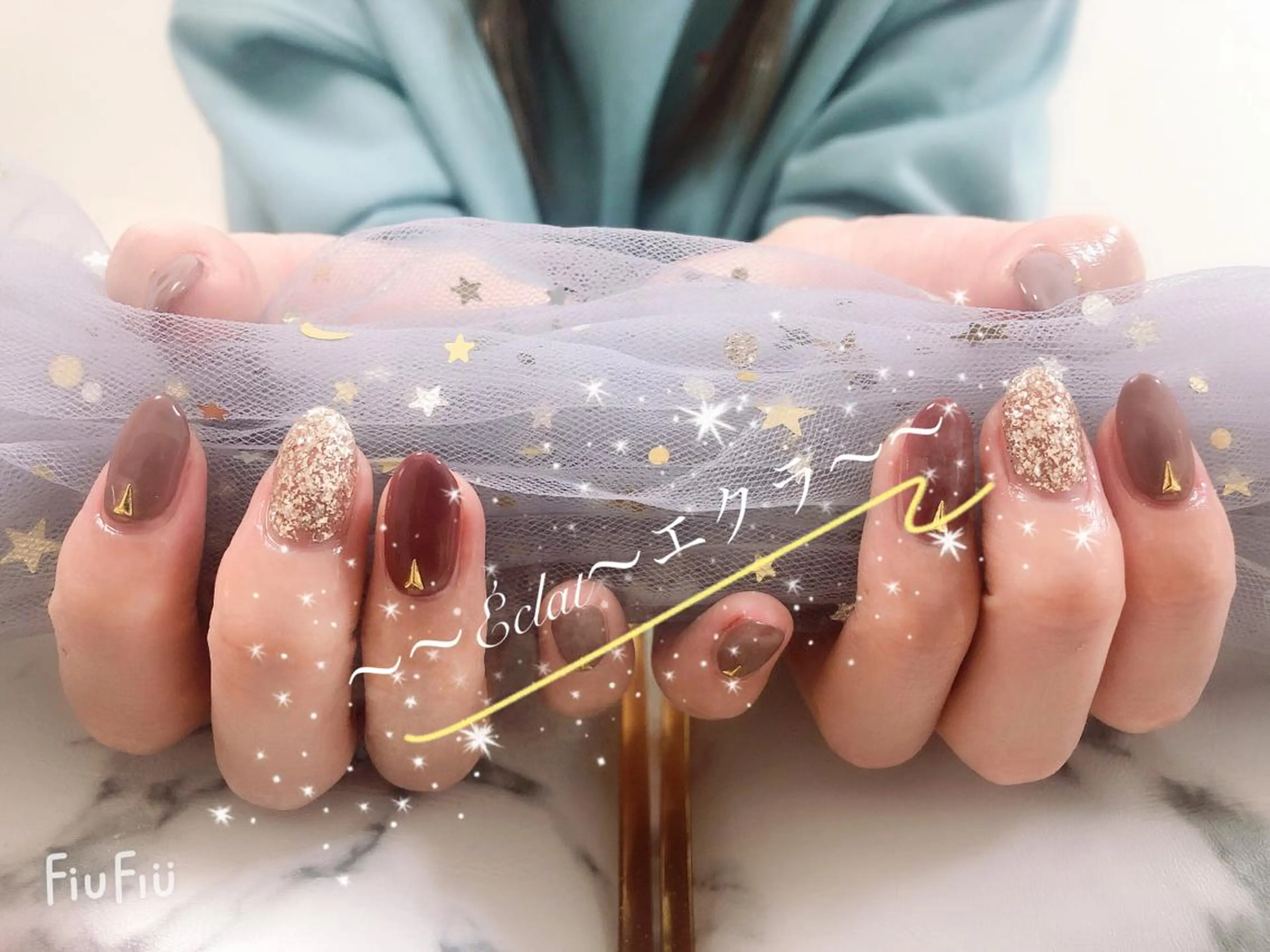 ネイル ハンドネイル ネイルサロンエクラ 🫧Shizukaのネイルデザイン