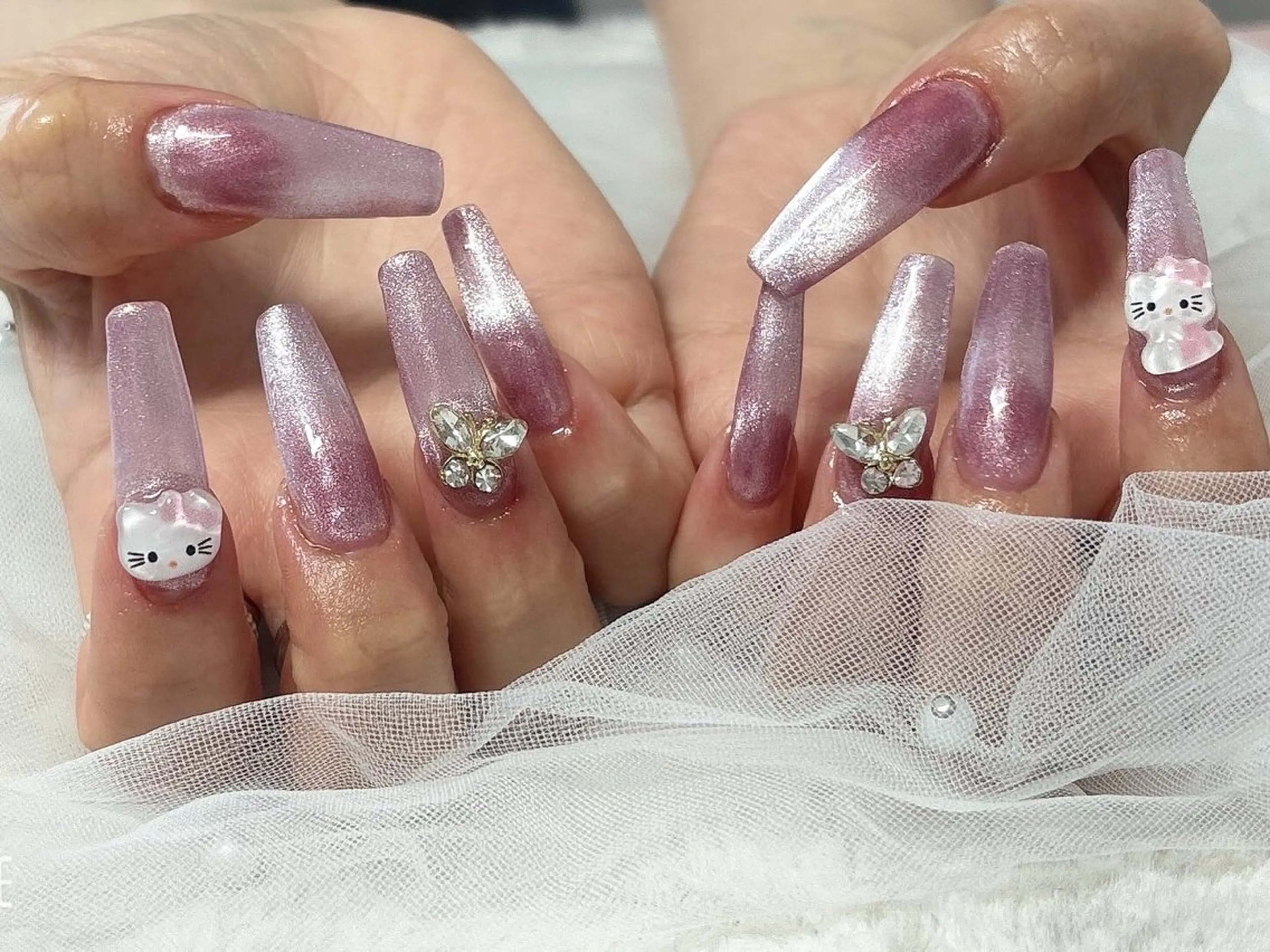 ネイル マグネットネイル マグネットワンカラー ワンカラーネイル nail salon はるりのネイルデザイン