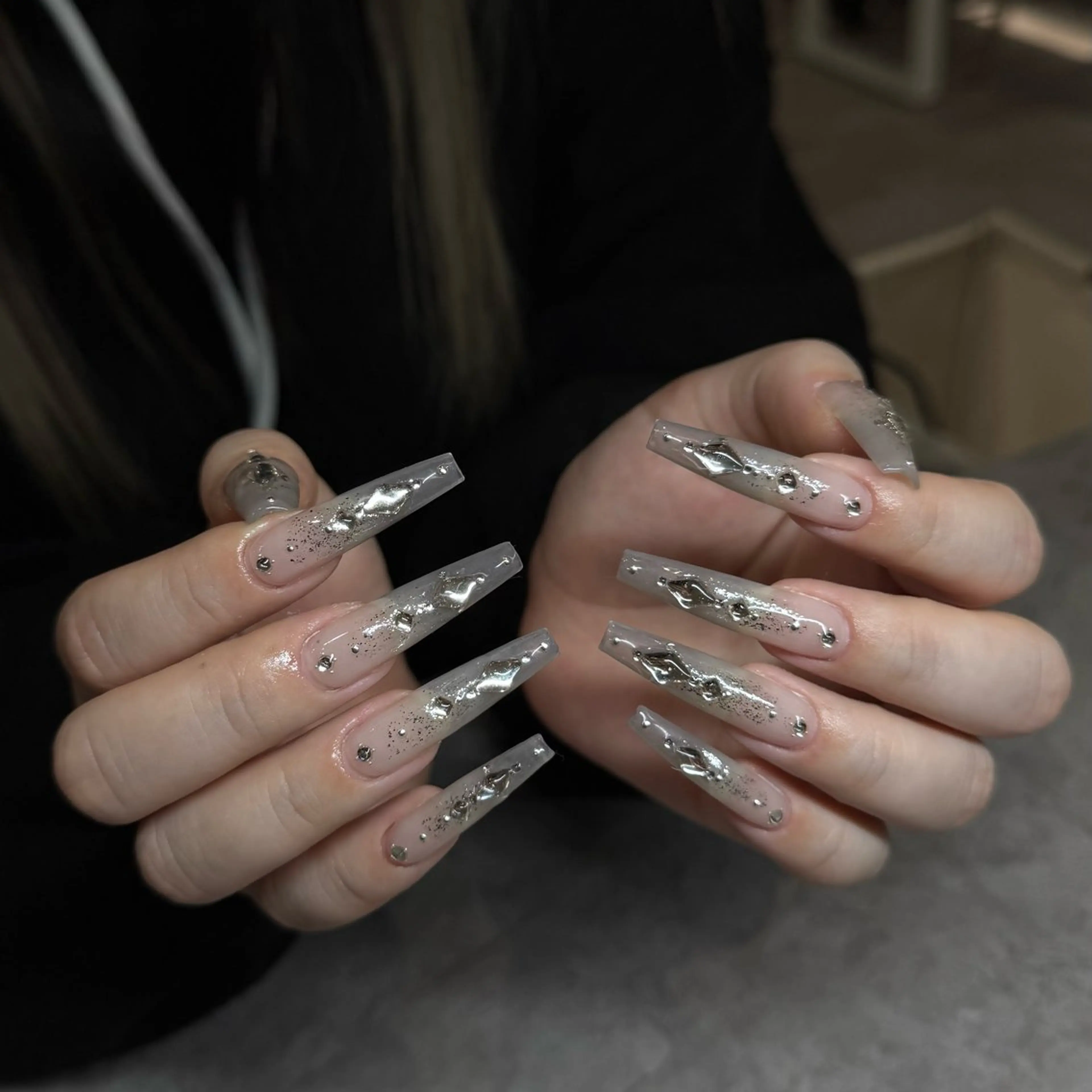 ネイル ロングネイル ハンドネイル IROHA NAIL 北村菜帆のネイルデザイン