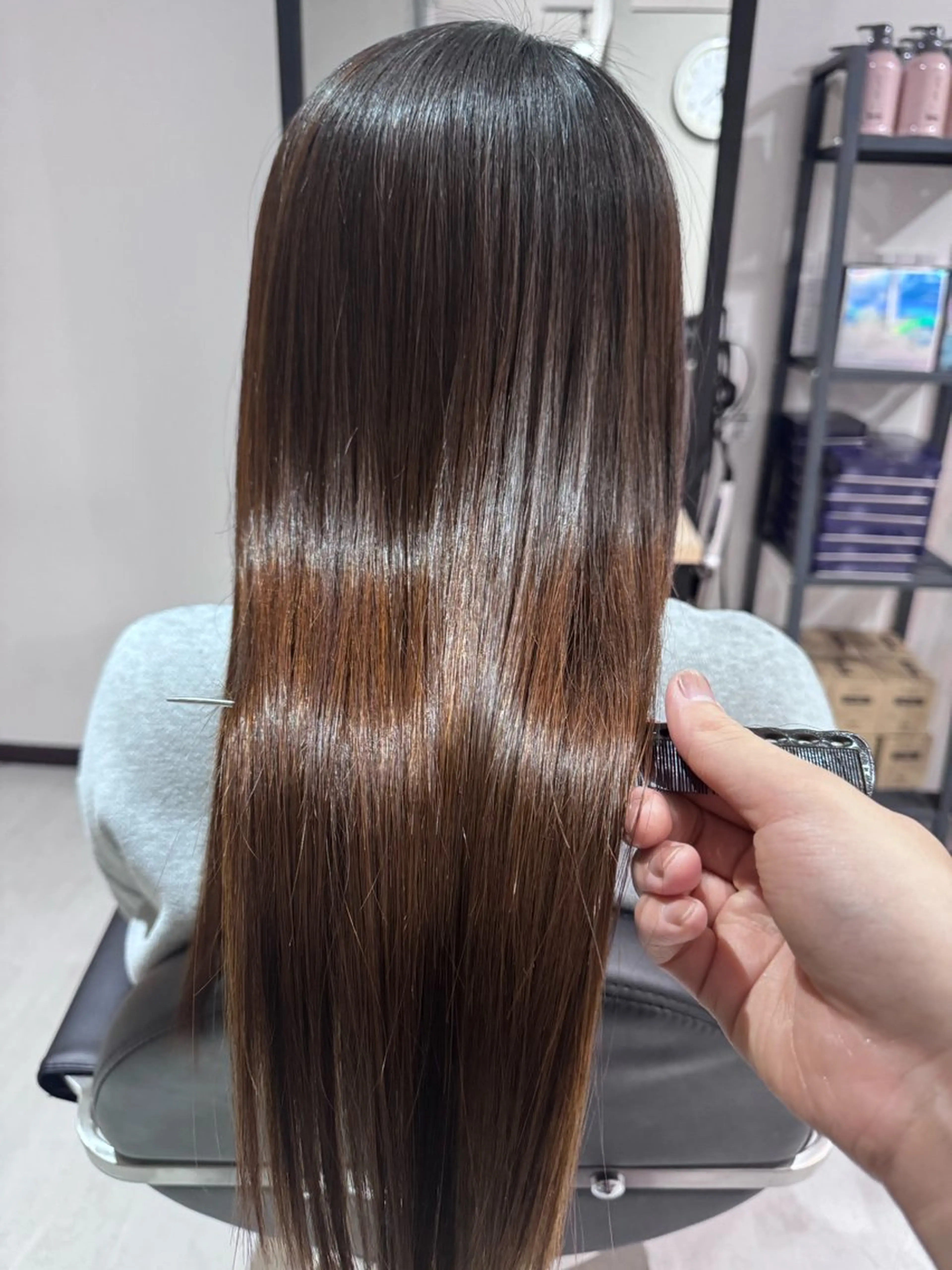 つるりんちょ。カット+髪質改善カラー+トリートメントの写真