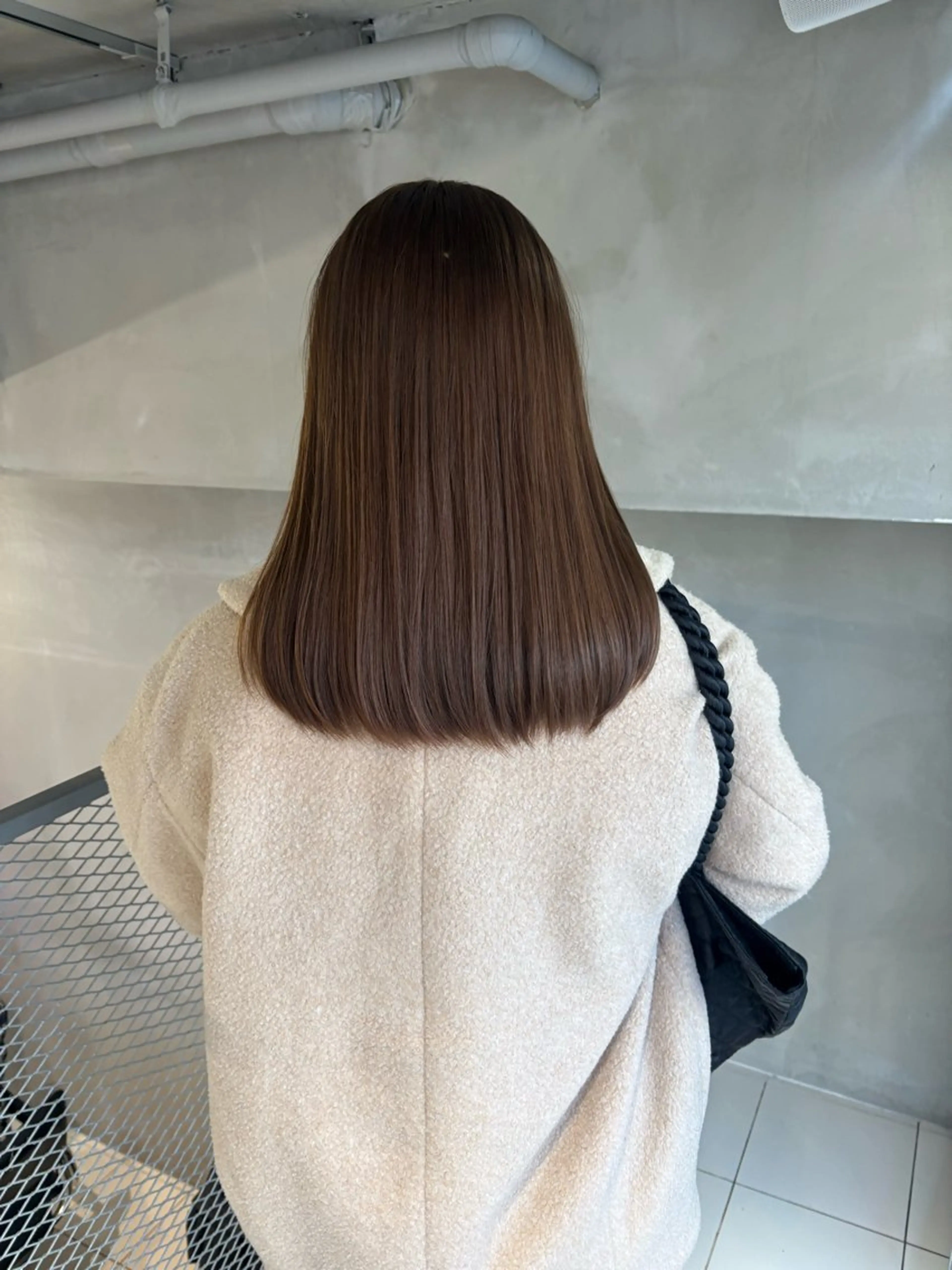 ミディアム カラー カット ヘアカラー トリートメント 透明感カラー🫧 nanohaのヘアスタイル