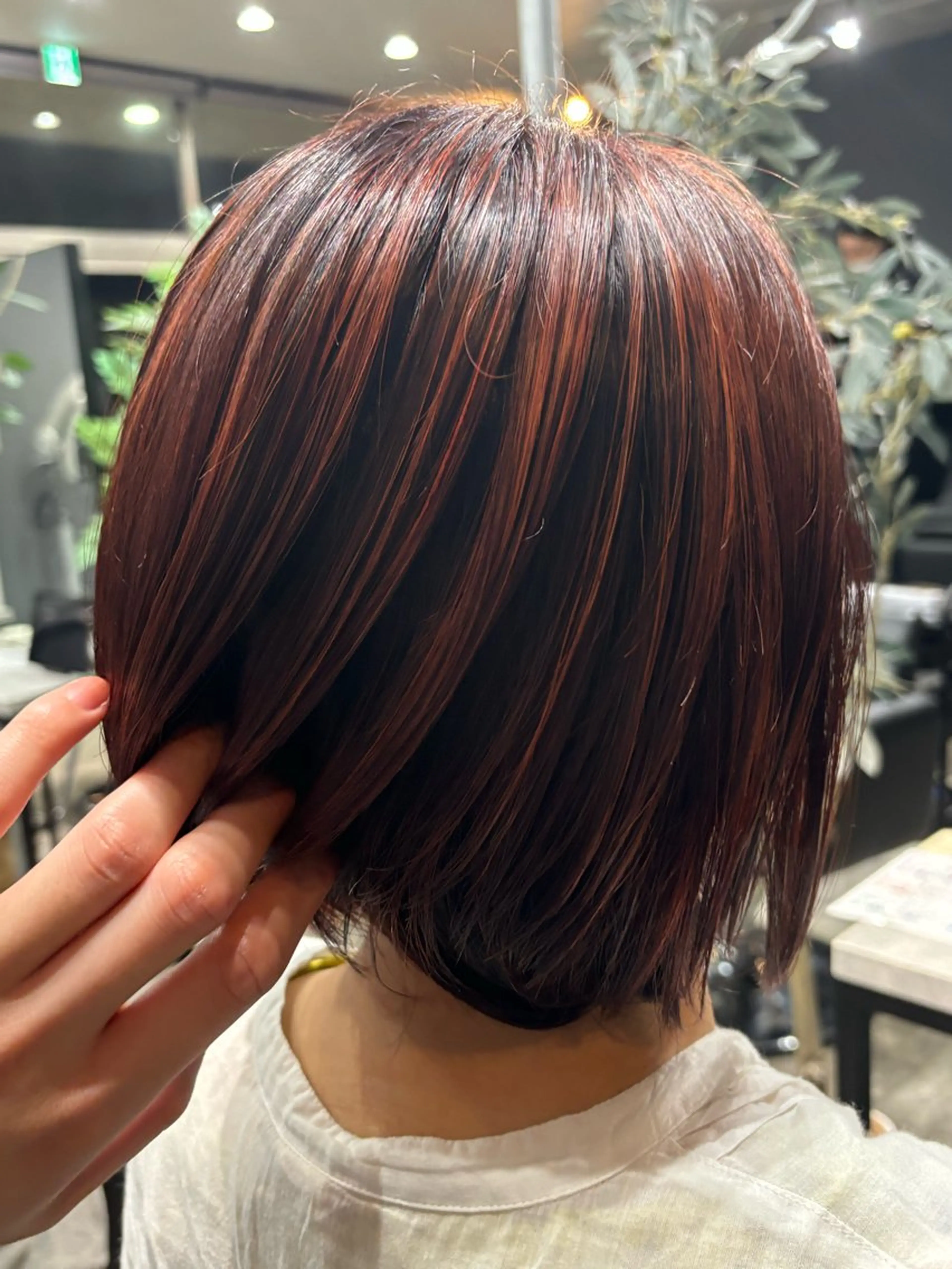 ショート カラー ハイライトカラー オレンジ ハイライト カット ヘアカラー 🌙GLITTER 🌙菱沼孝将🌙のヘアスタイル