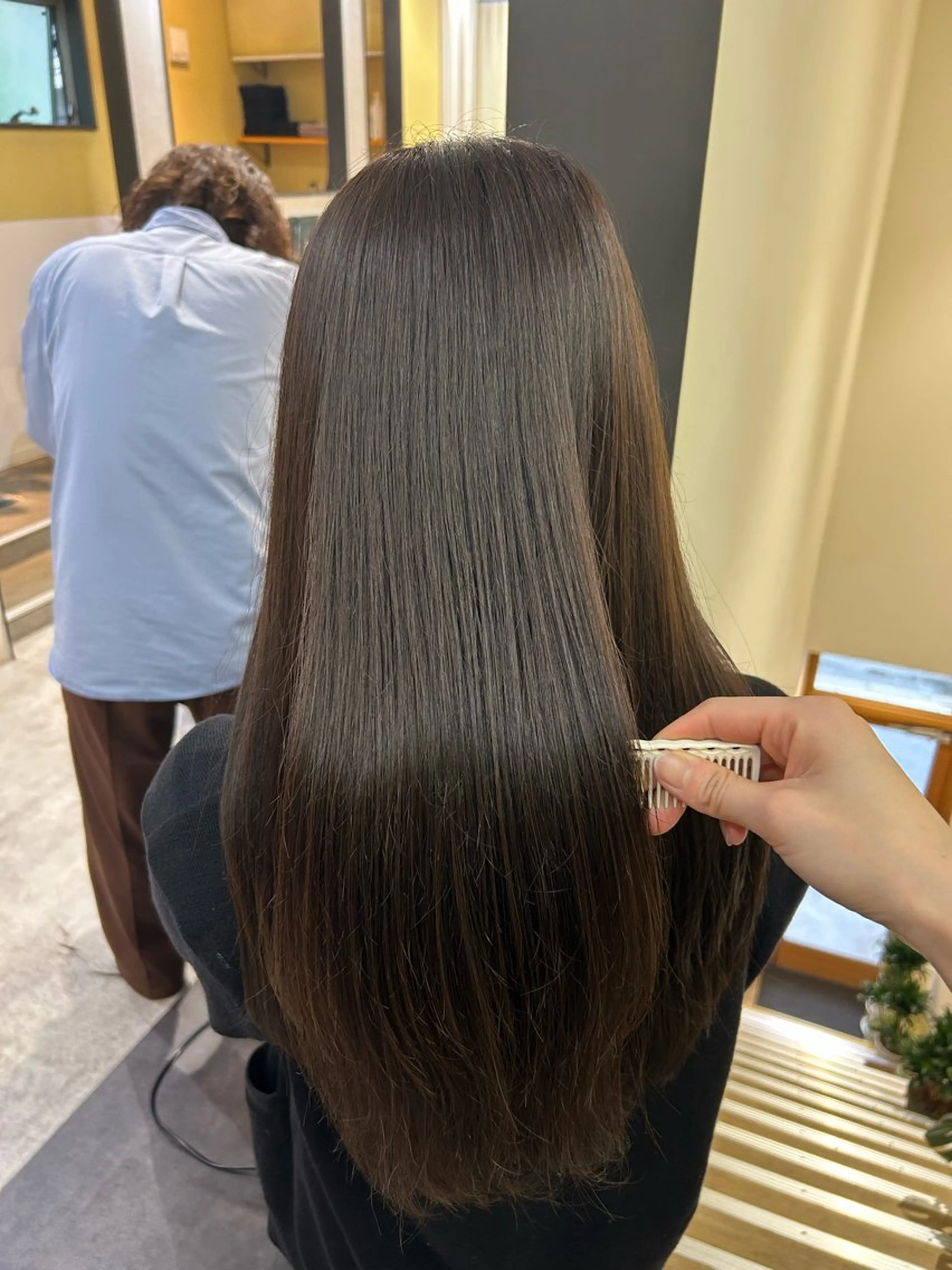 ロング カラー 透明感カラー グレージュ カット ヘアカラー トリートメント hub hair レイヤー/透明感のヘアスタイル