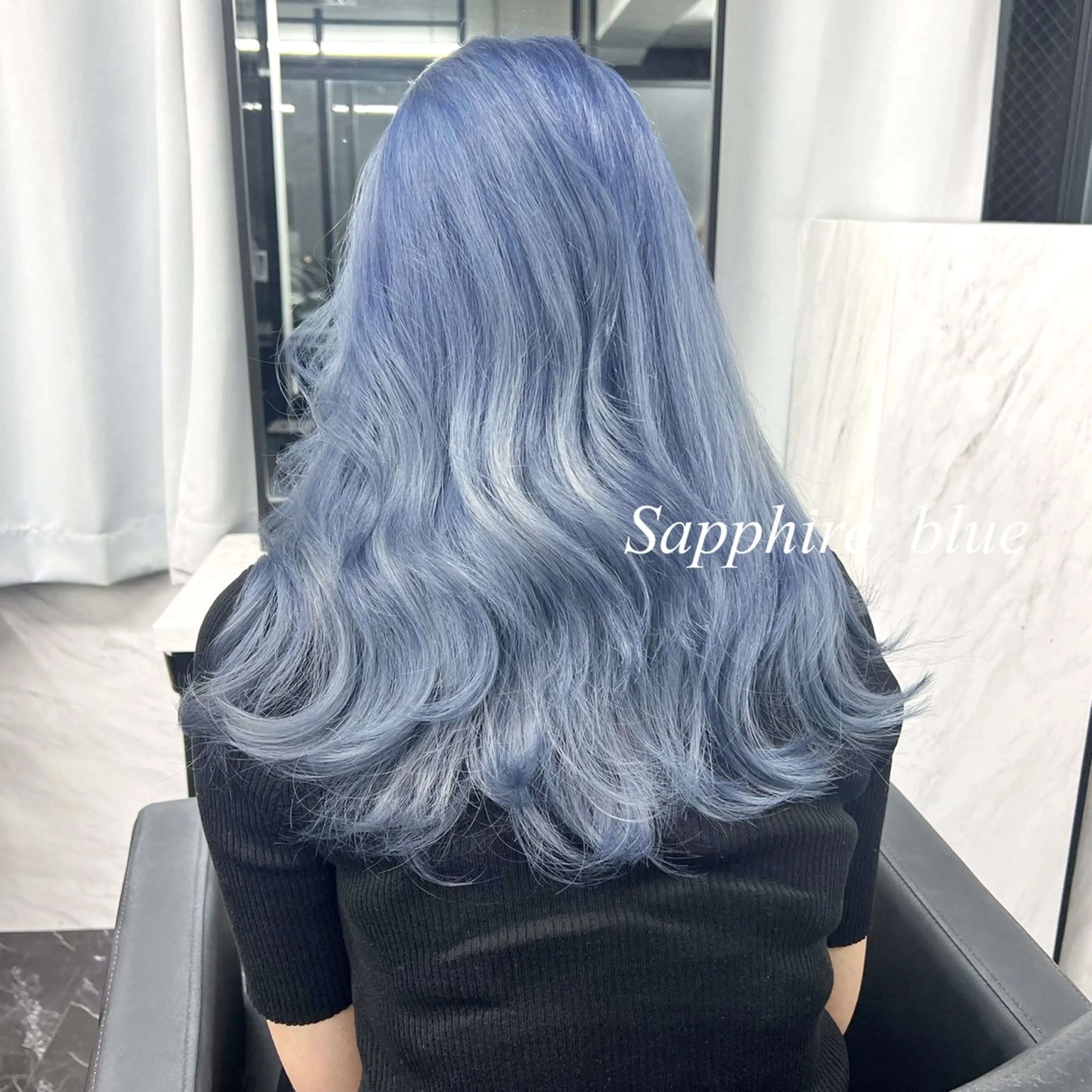 ロング カラー シールエクステ ハイトーンカラー エクステ ヘアカラー トリートメント シールエクステ特化 ハイトーン、NANAのヘアスタイル