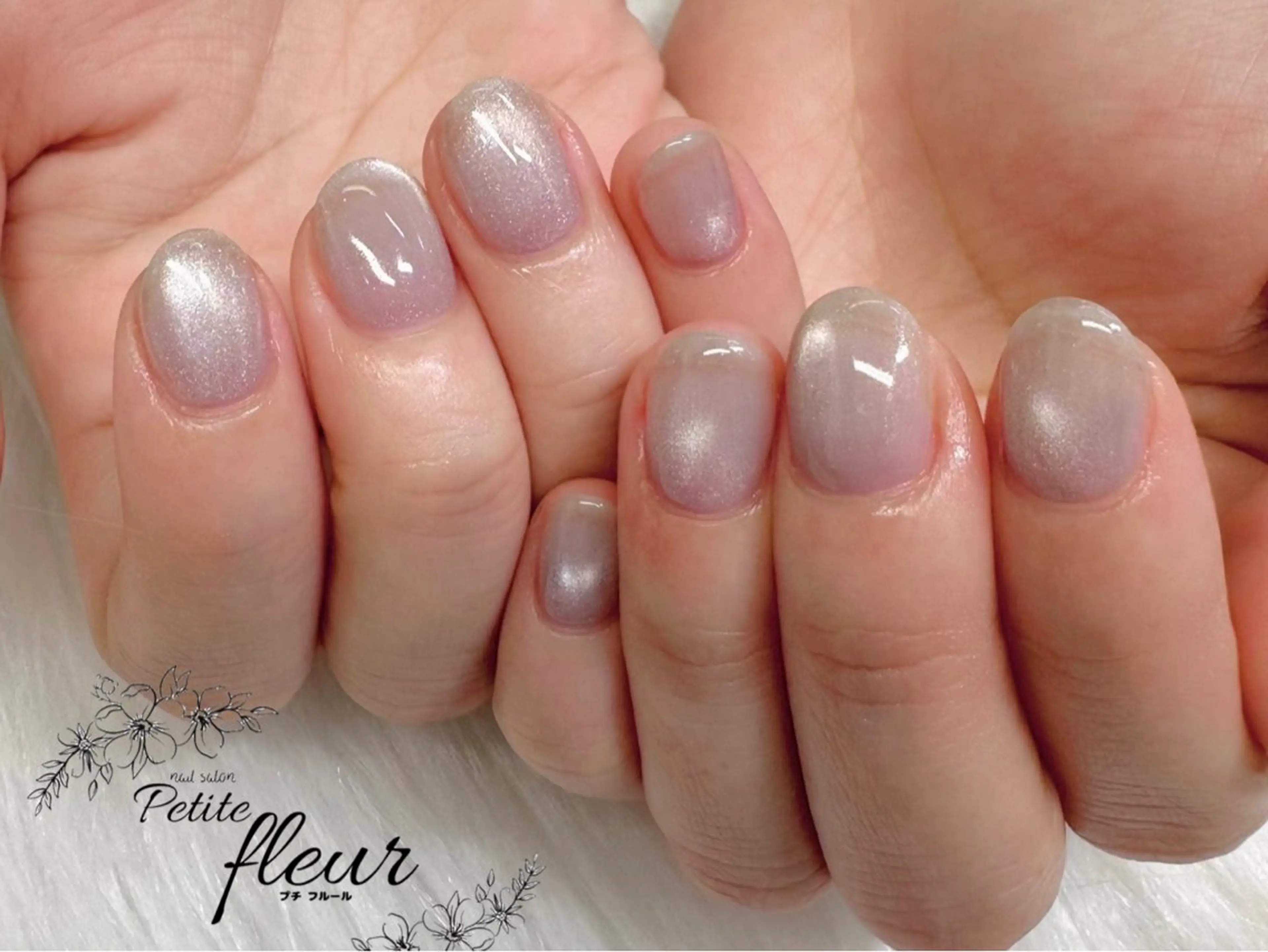 ネイル 氷ネイル・うるうるネイル マグネットネイル ❁⃘*。Petite fleur❁⃘*りさのネイルデザイン